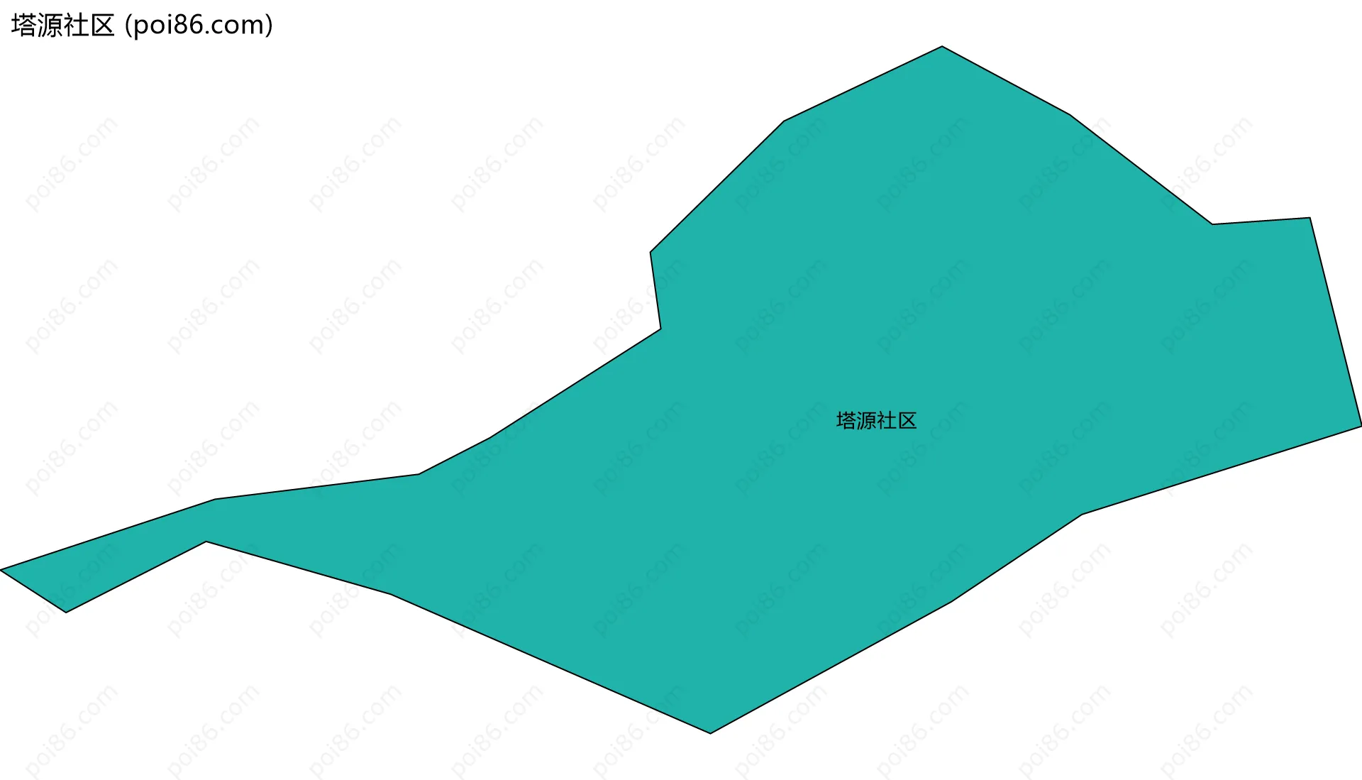 塔源社区边界地图