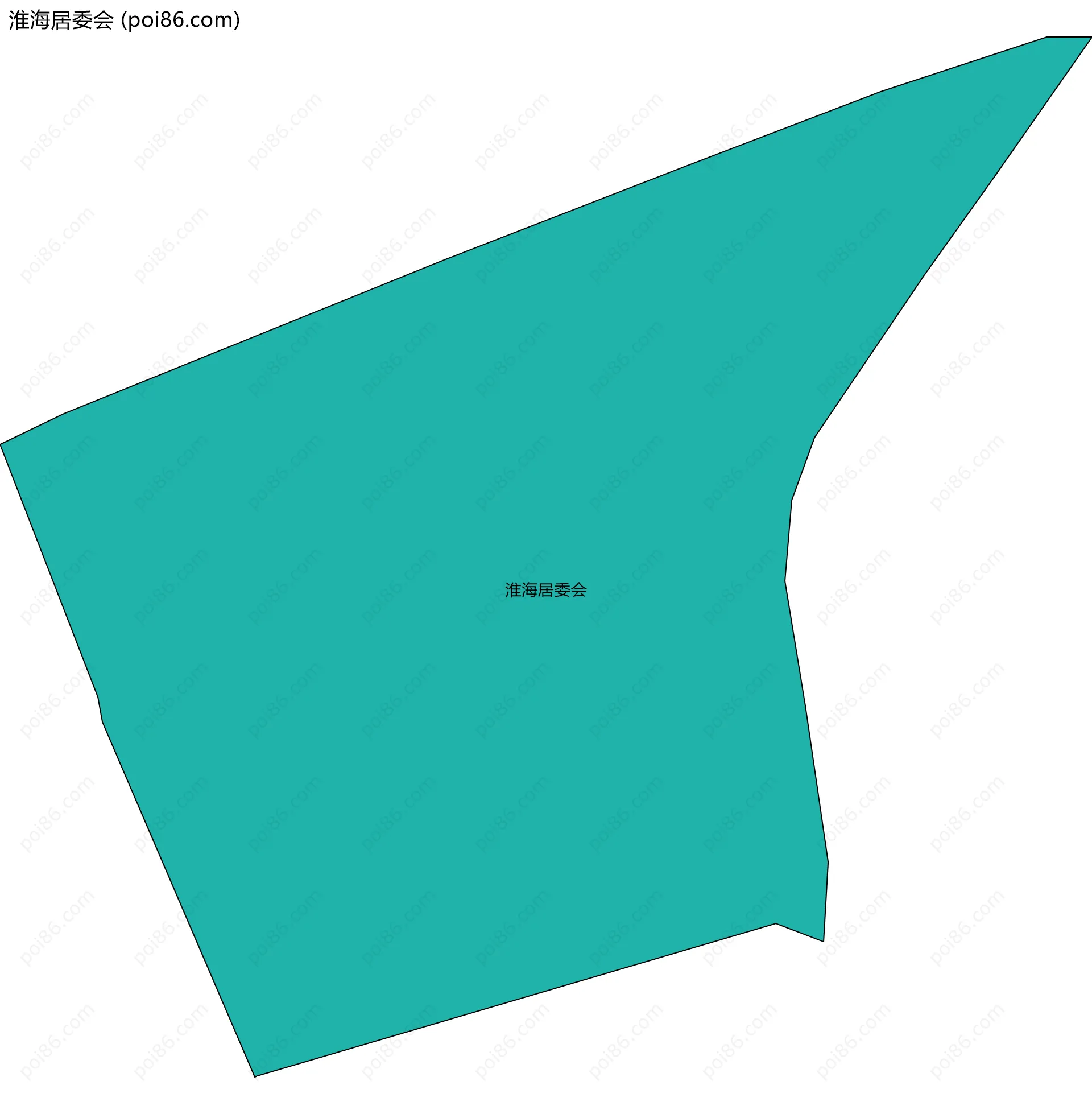 淮海居委会边界地图