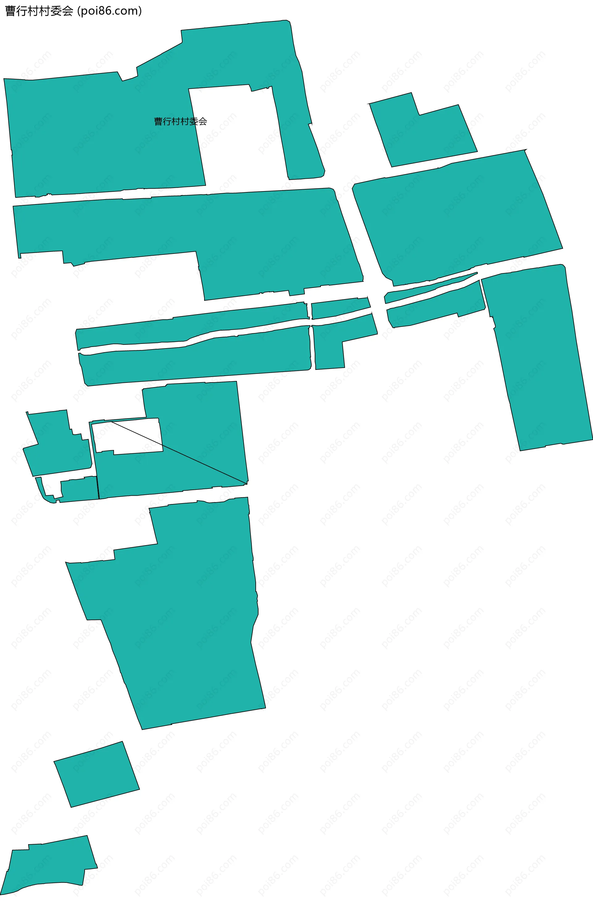 曹行村村委会边界地图