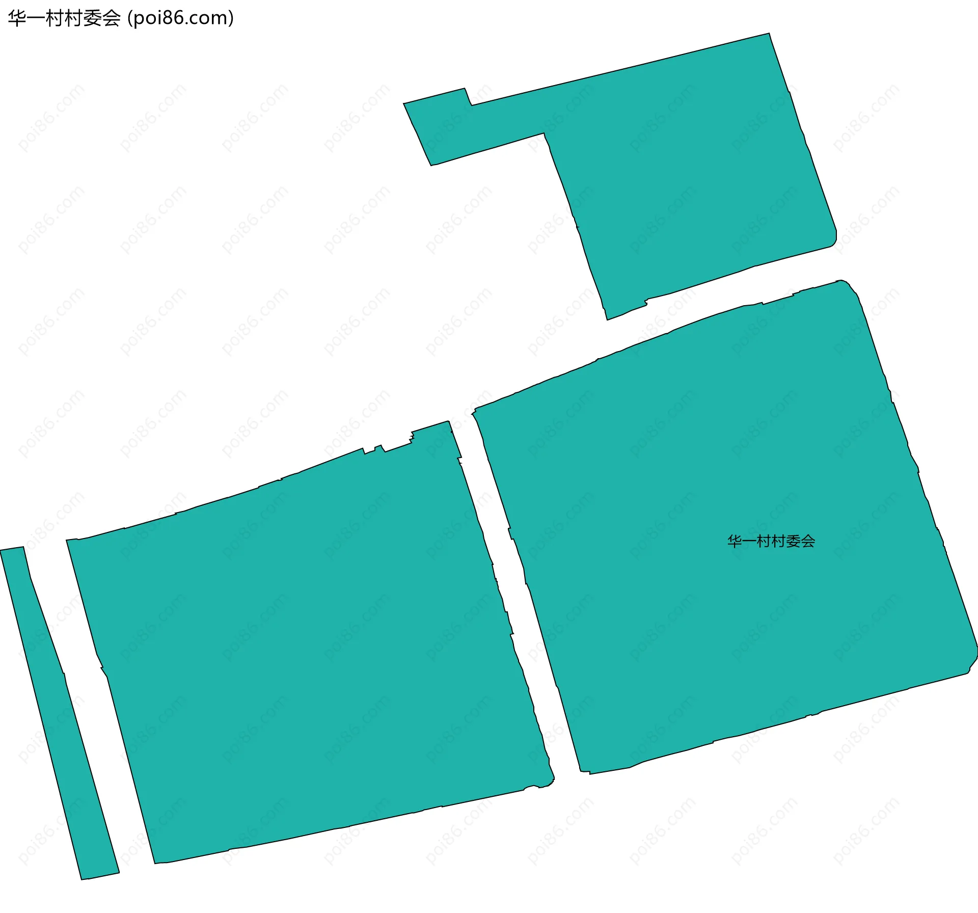华一村村委会边界地图