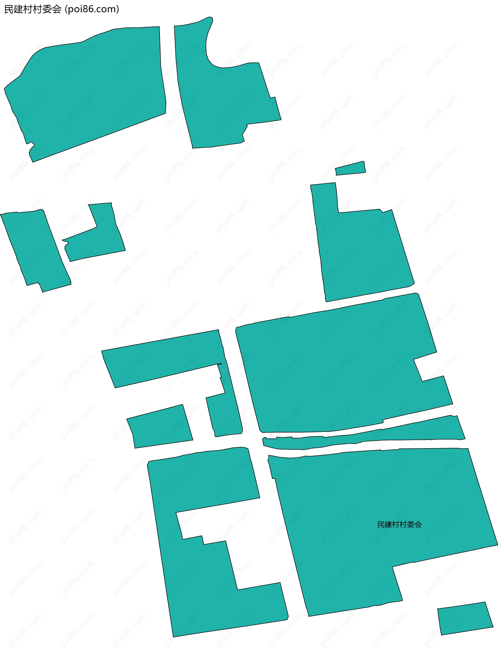 民建村村委会边界地图