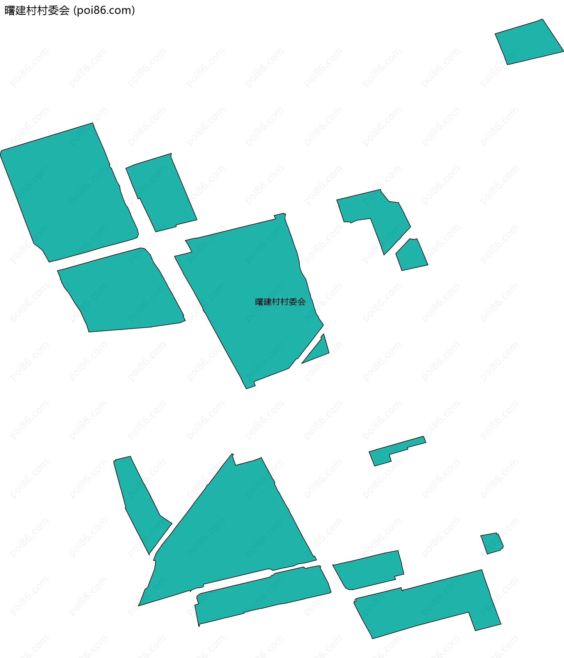 曙建村村委会边界地图