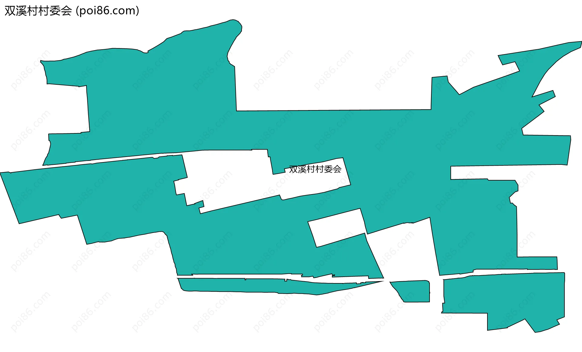 双溪村村委会边界地图
