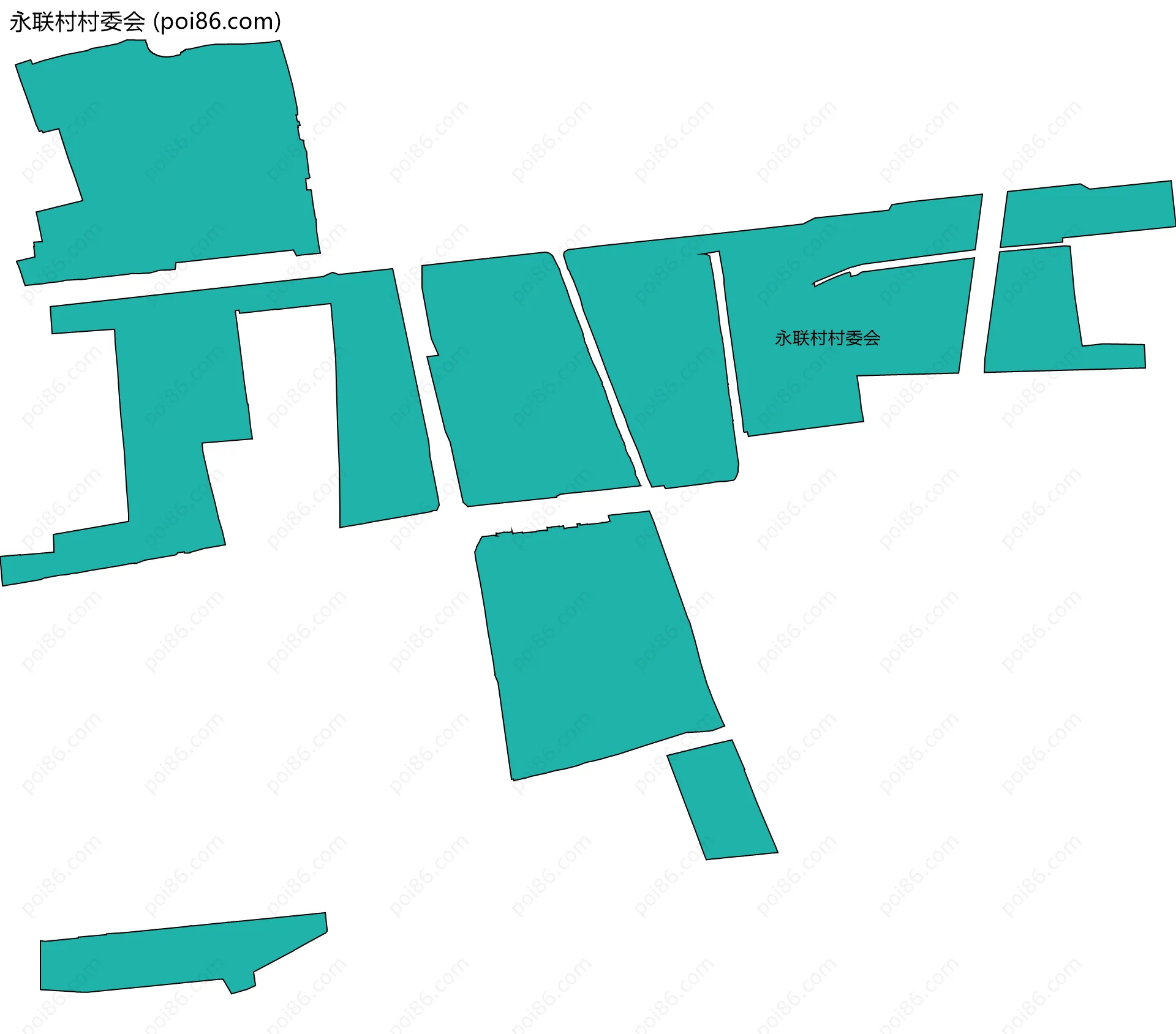 永联村村委会边界地图