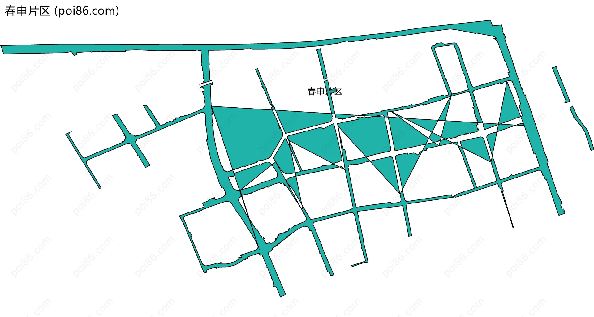 春申片区边界地图