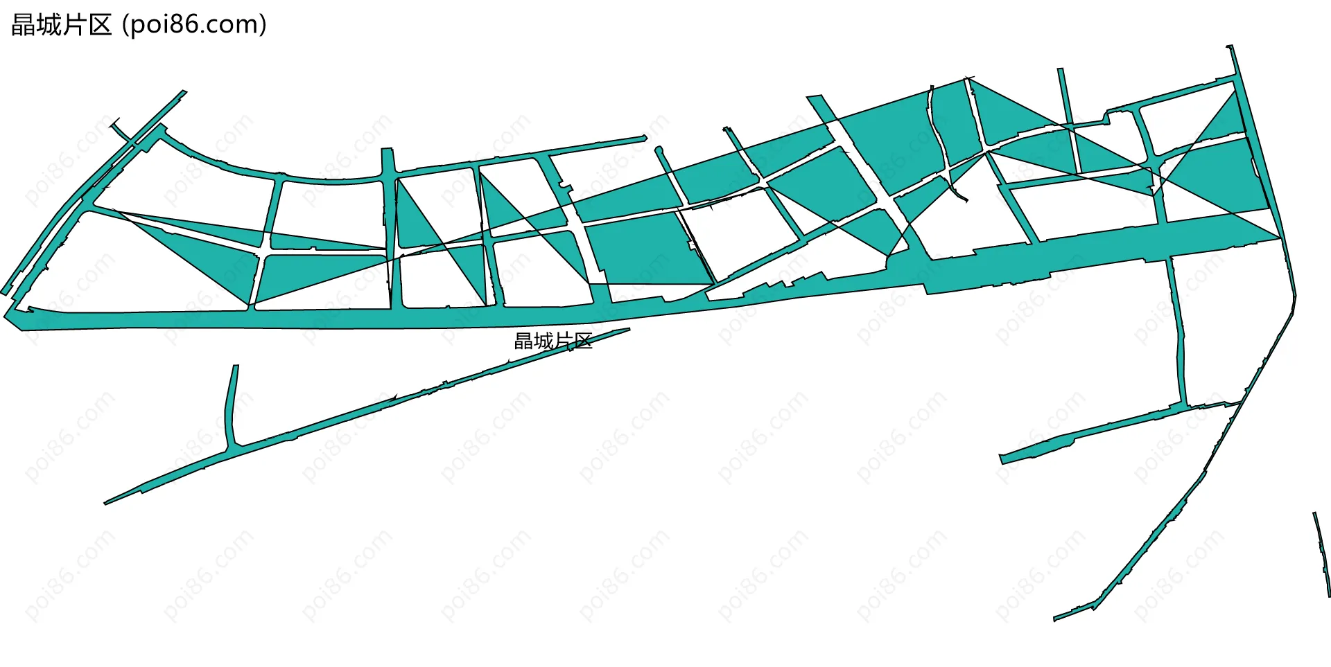 晶城片区边界地图