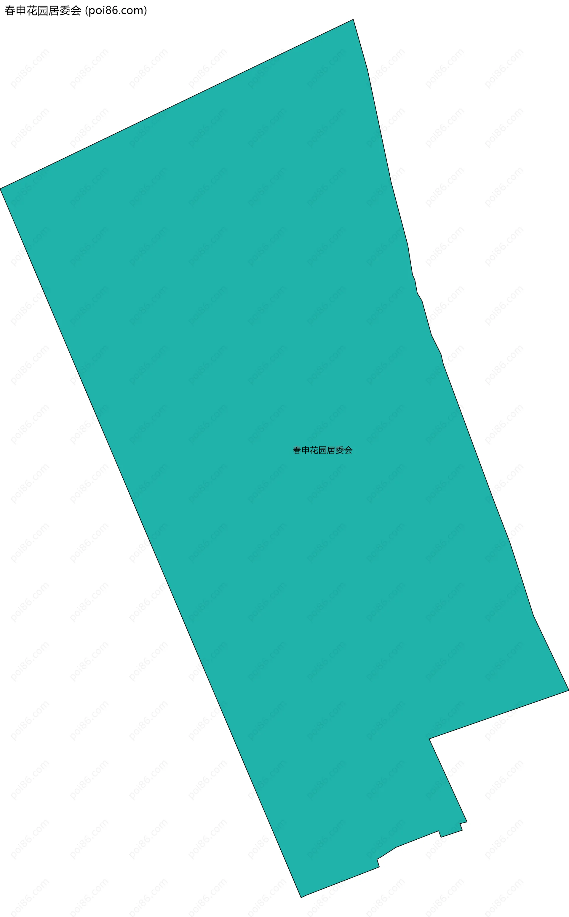 春申花园居委会边界地图