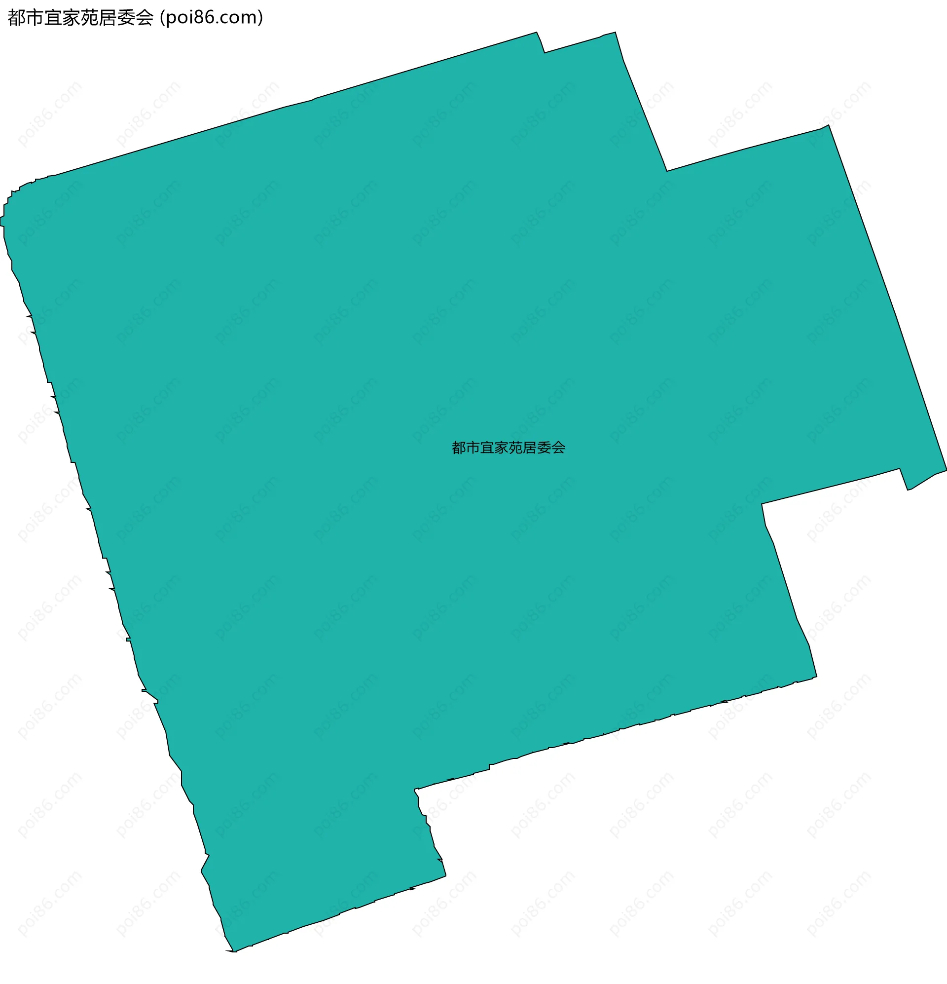 都市宜家苑居委会边界地图