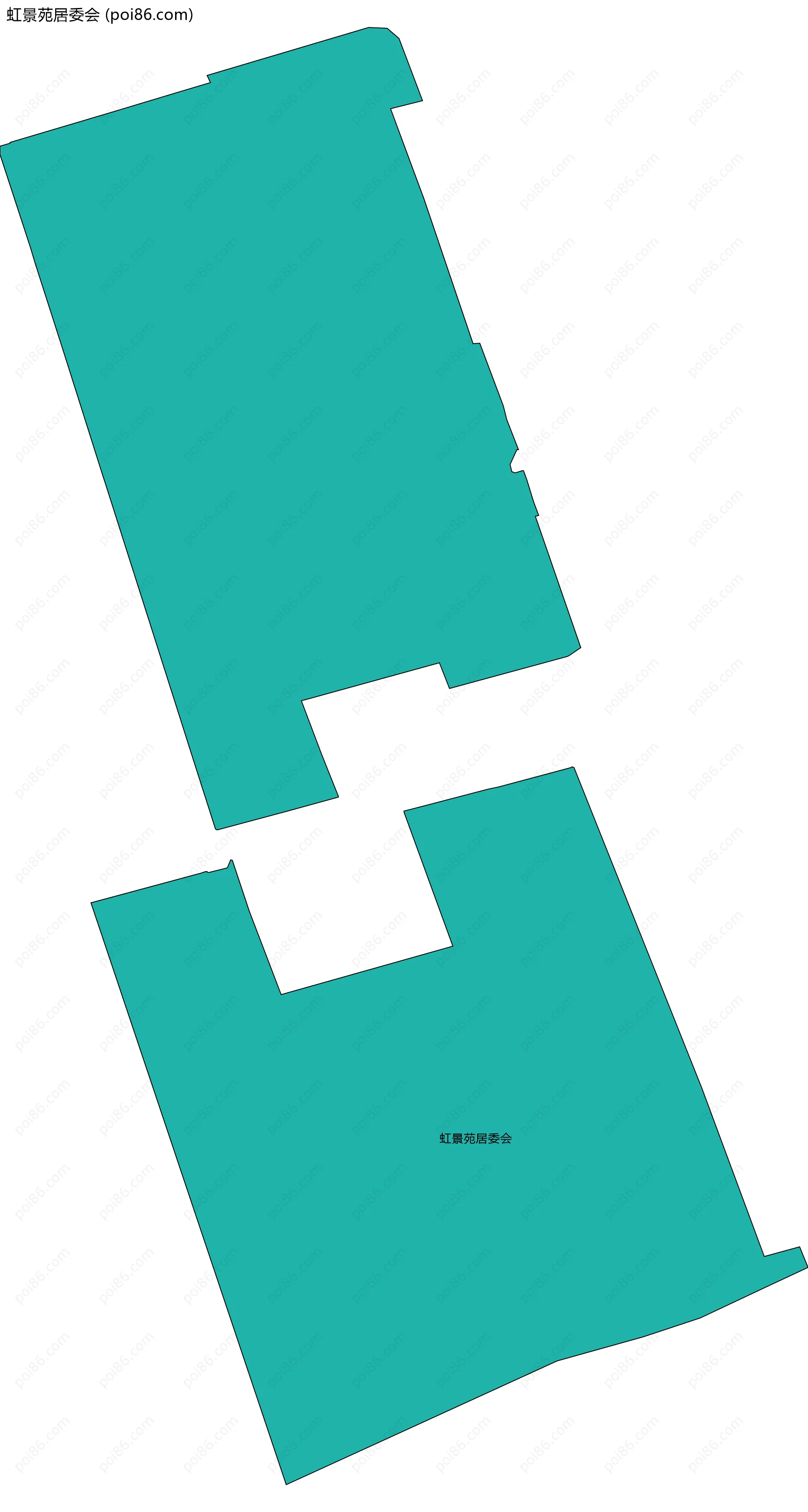 虹景苑居委会边界地图