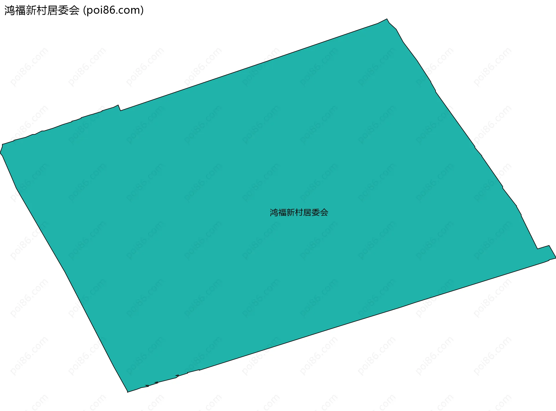 鸿福新村居委会边界地图