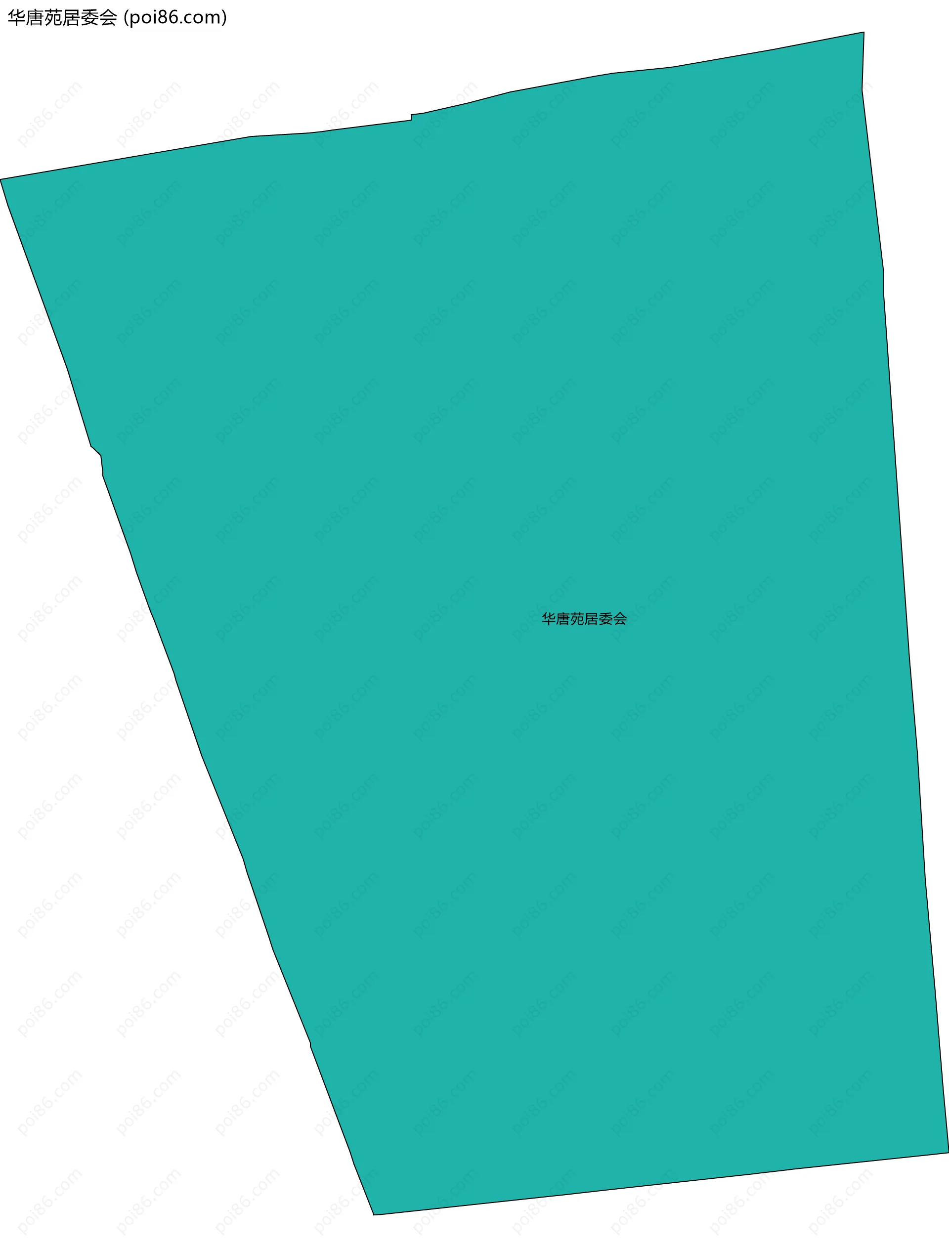 华唐苑居委会边界地图