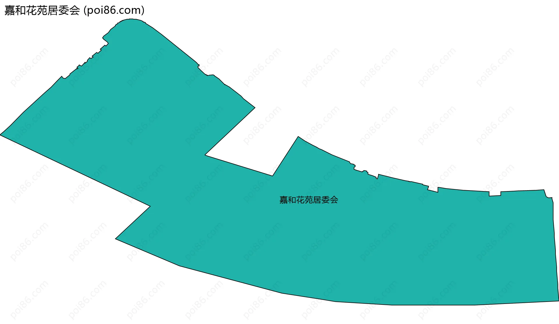 嘉和花苑居委会边界地图