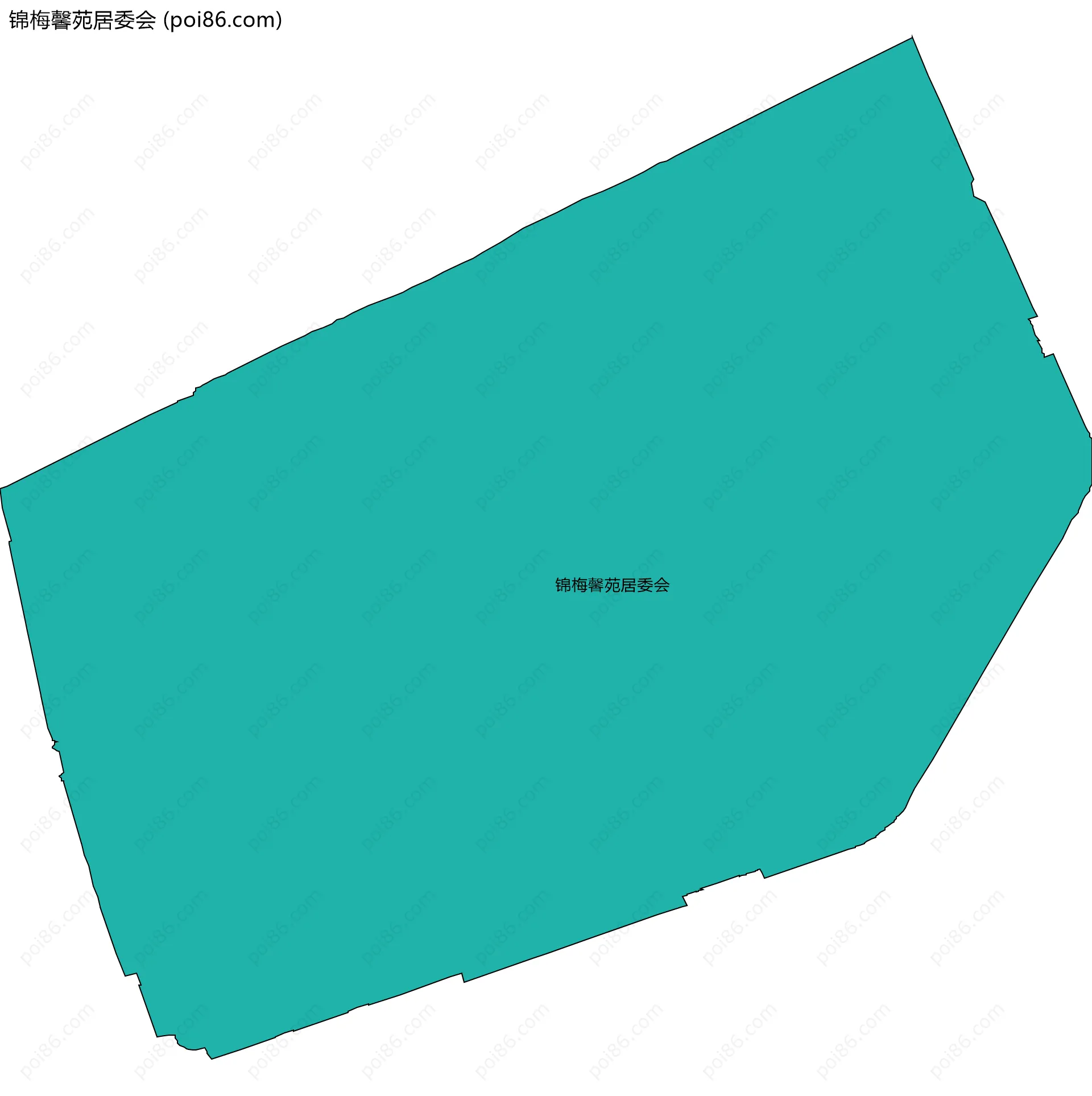 锦梅馨苑居委会边界地图