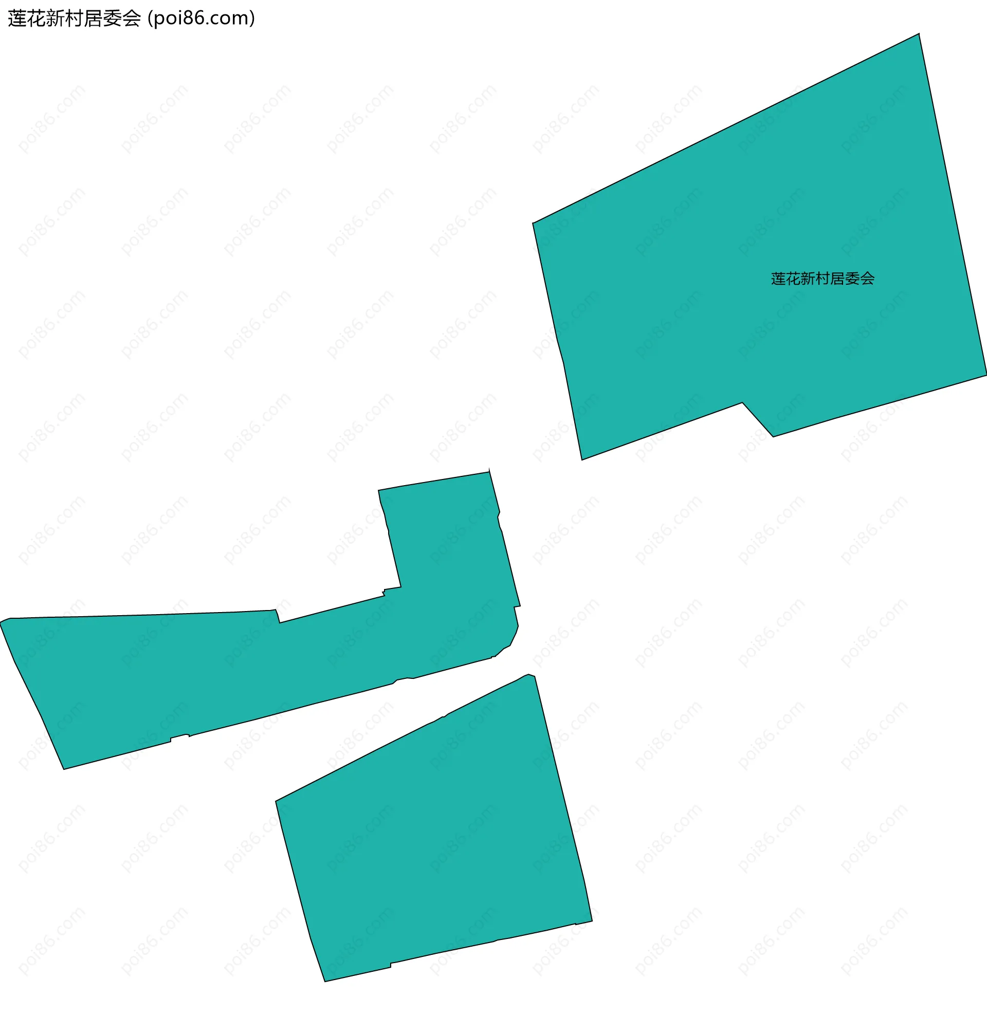 莲花新村居委会边界地图