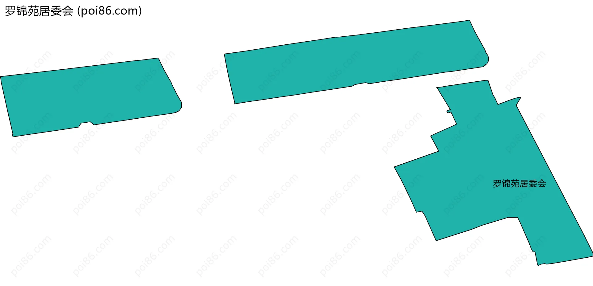罗锦苑居委会边界地图