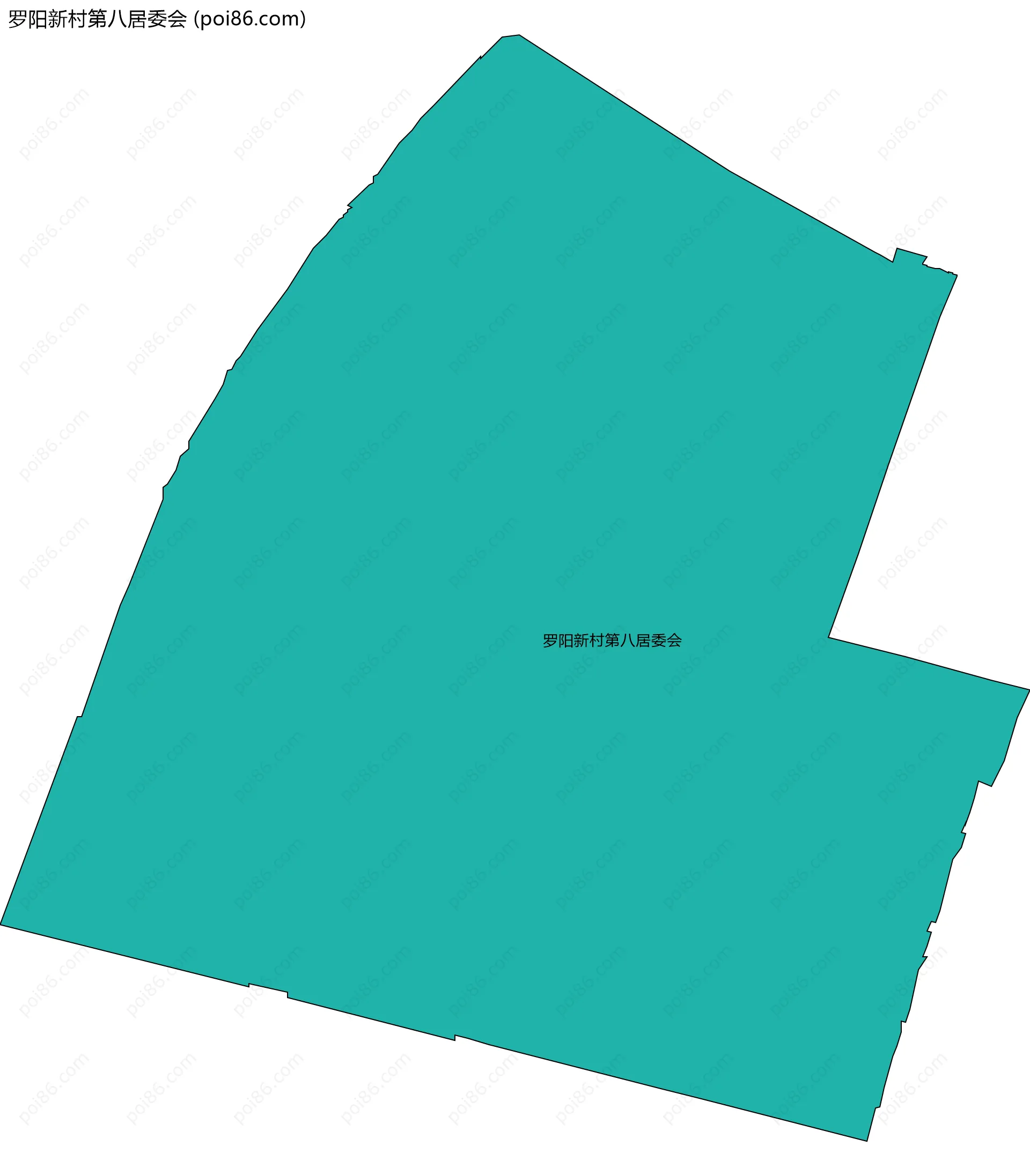 罗阳新村第八居委会边界地图