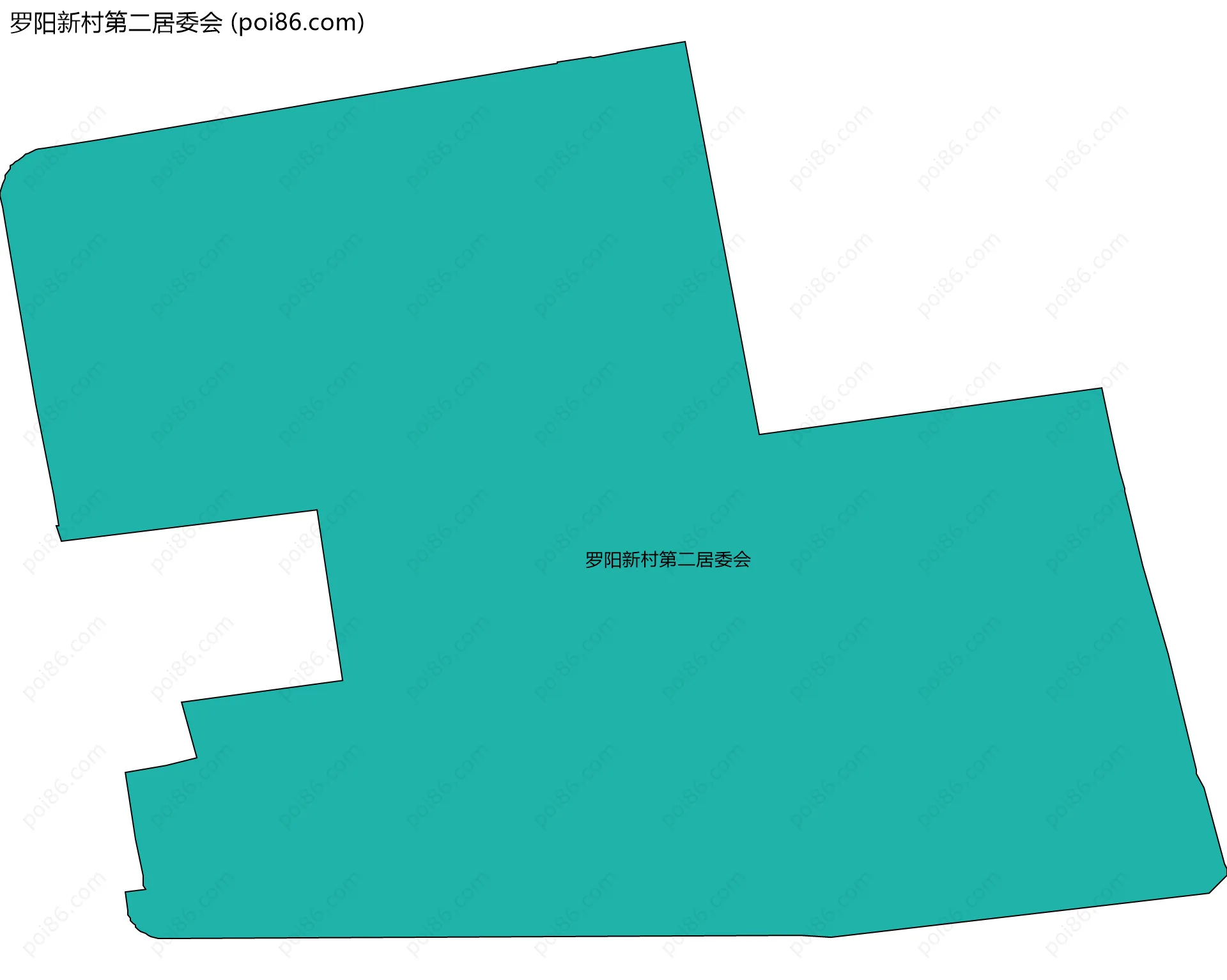 罗阳新村第二居委会边界地图