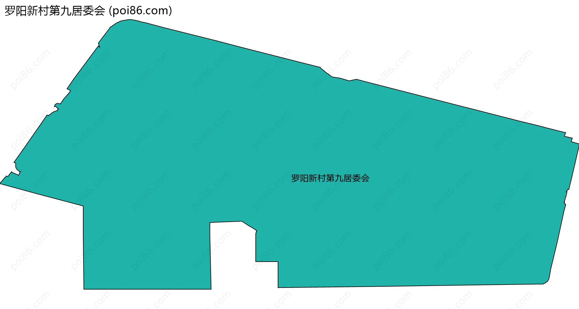 罗阳新村第九居委会边界地图