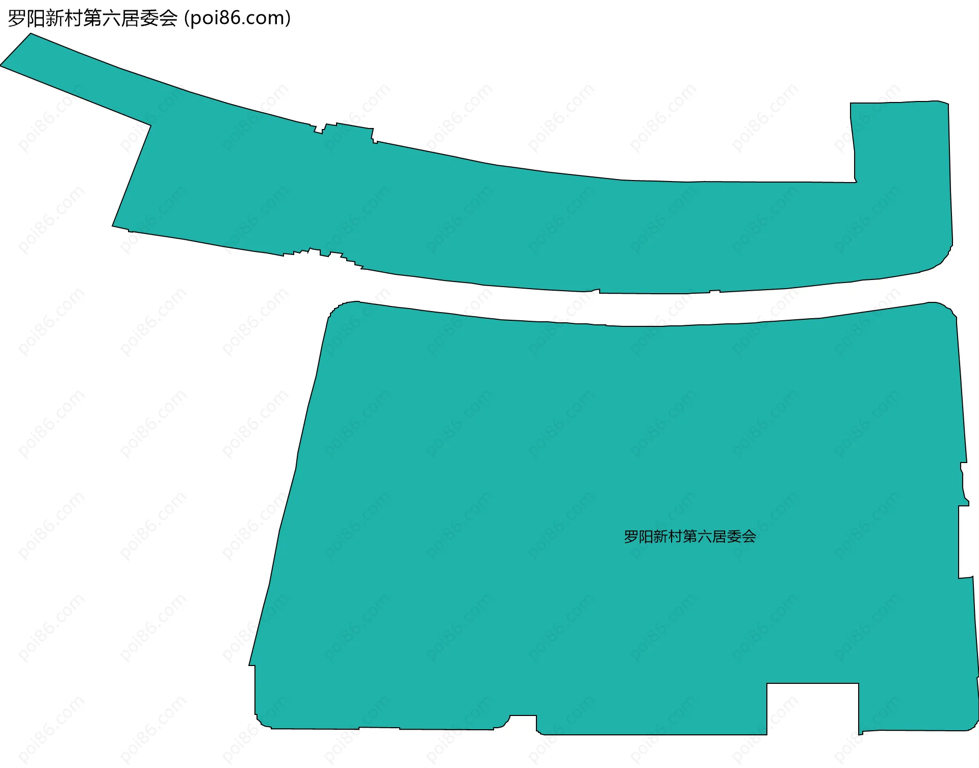 罗阳新村第六居委会边界地图