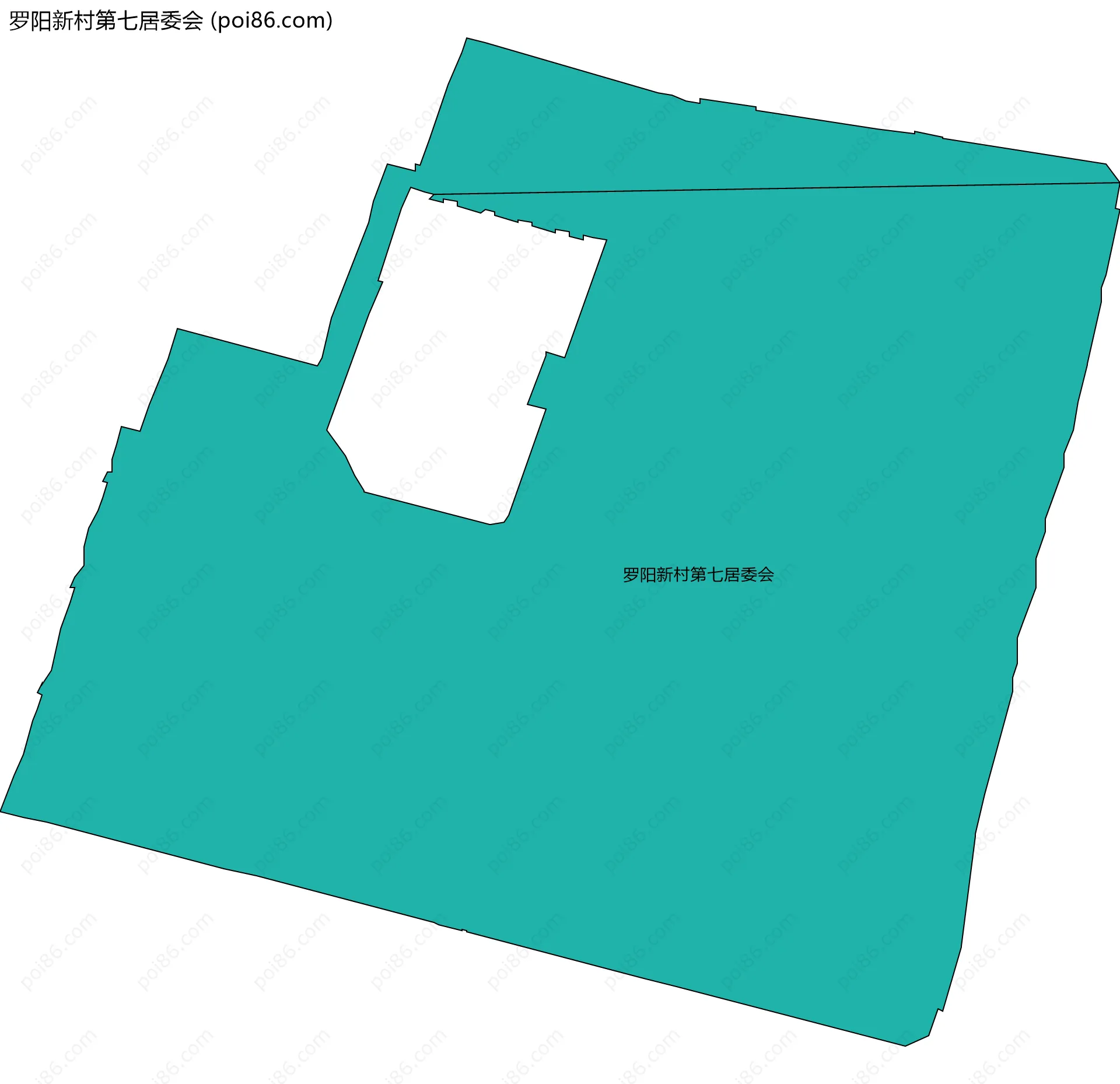 罗阳新村第七居委会边界地图