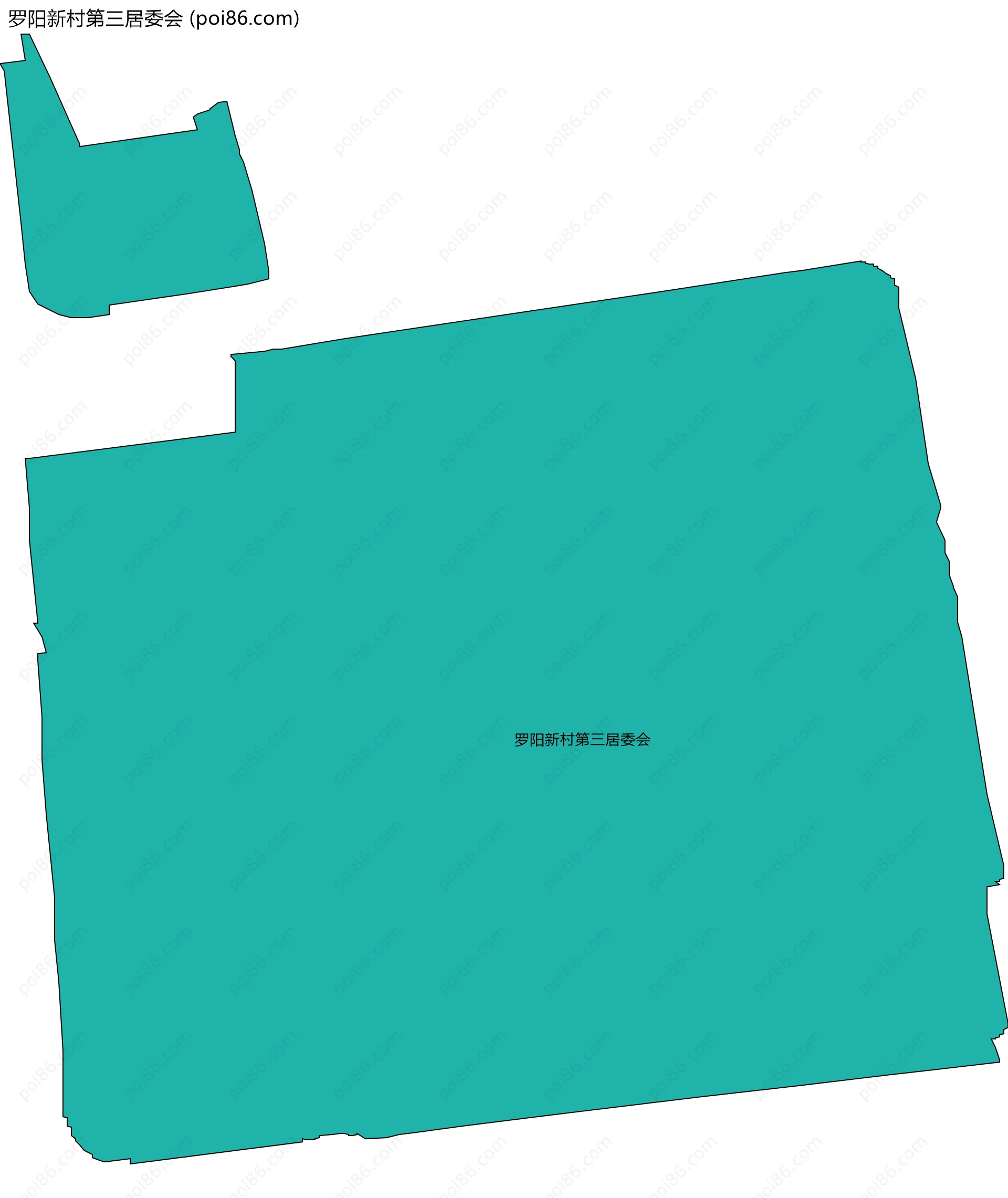 罗阳新村第三居委会边界地图