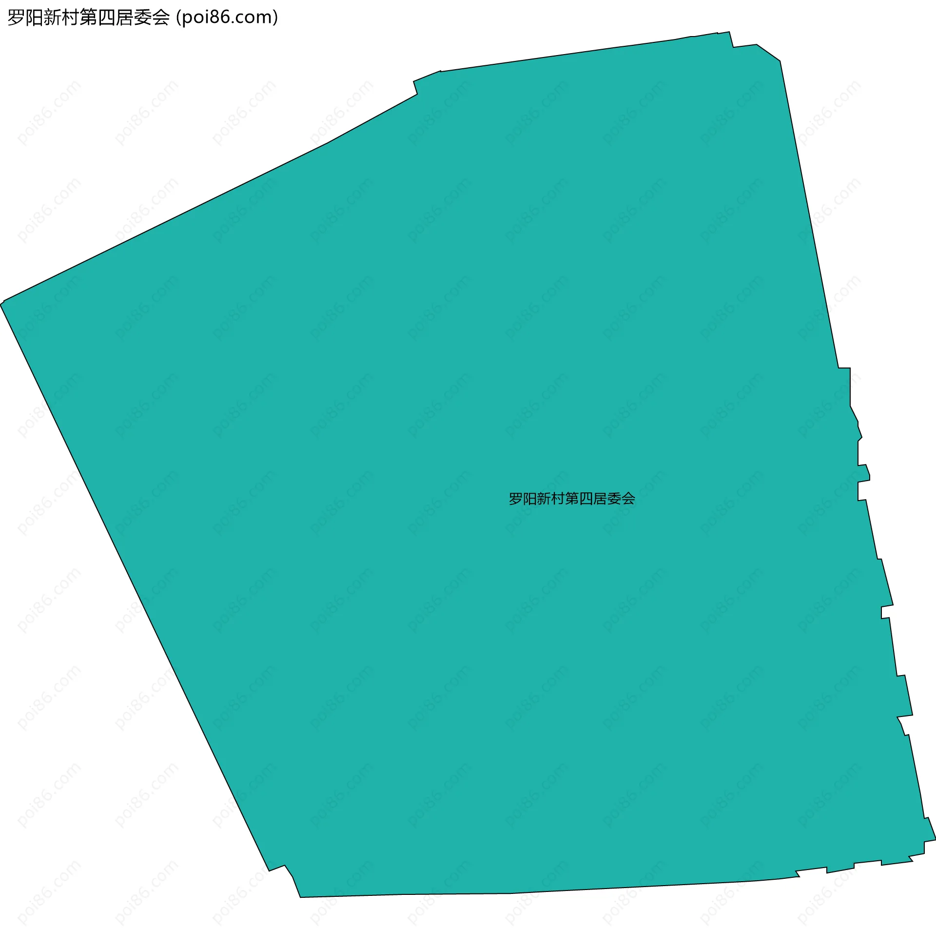 罗阳新村第四居委会边界地图