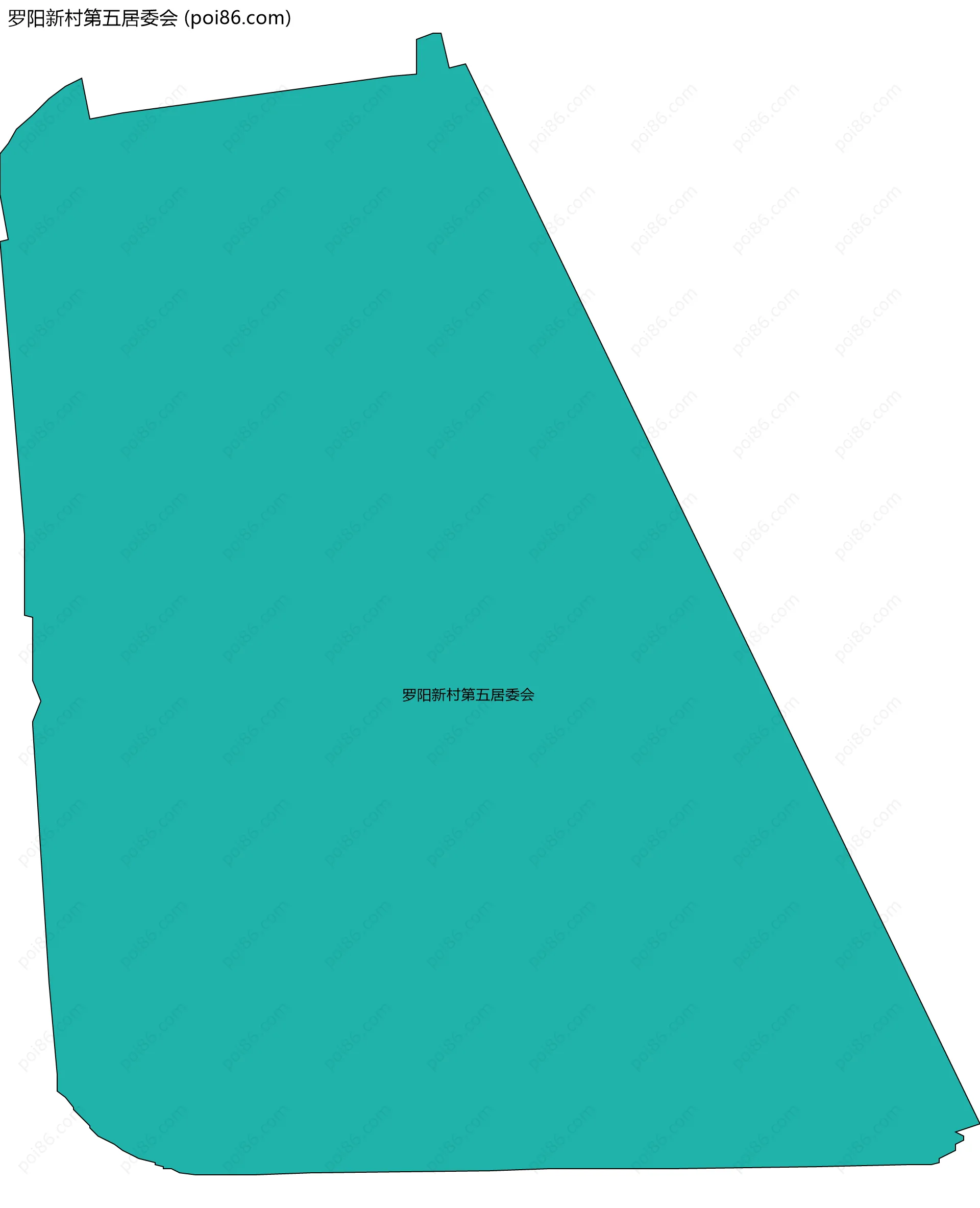 罗阳新村第五居委会边界地图