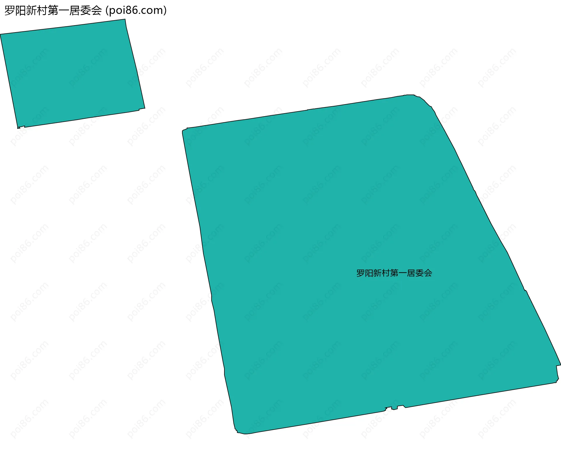 罗阳新村第一居委会边界地图