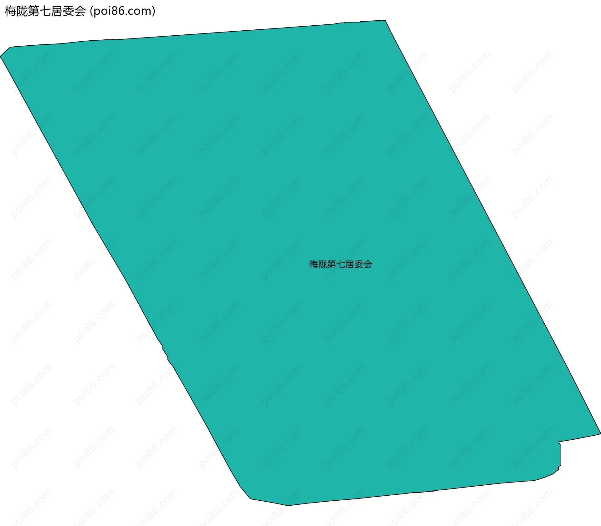 梅陇第七居委会边界地图