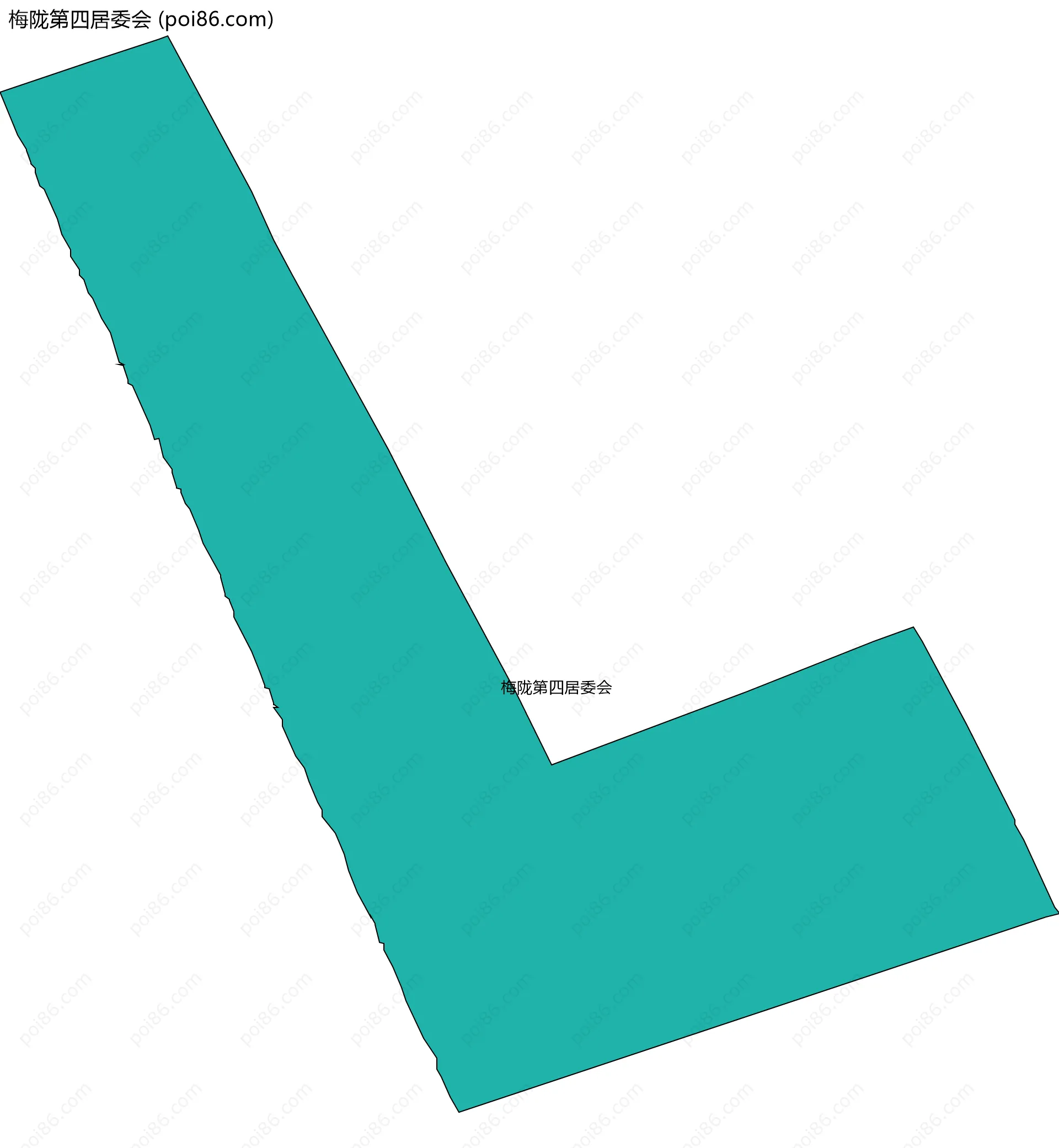 梅陇第四居委会边界地图