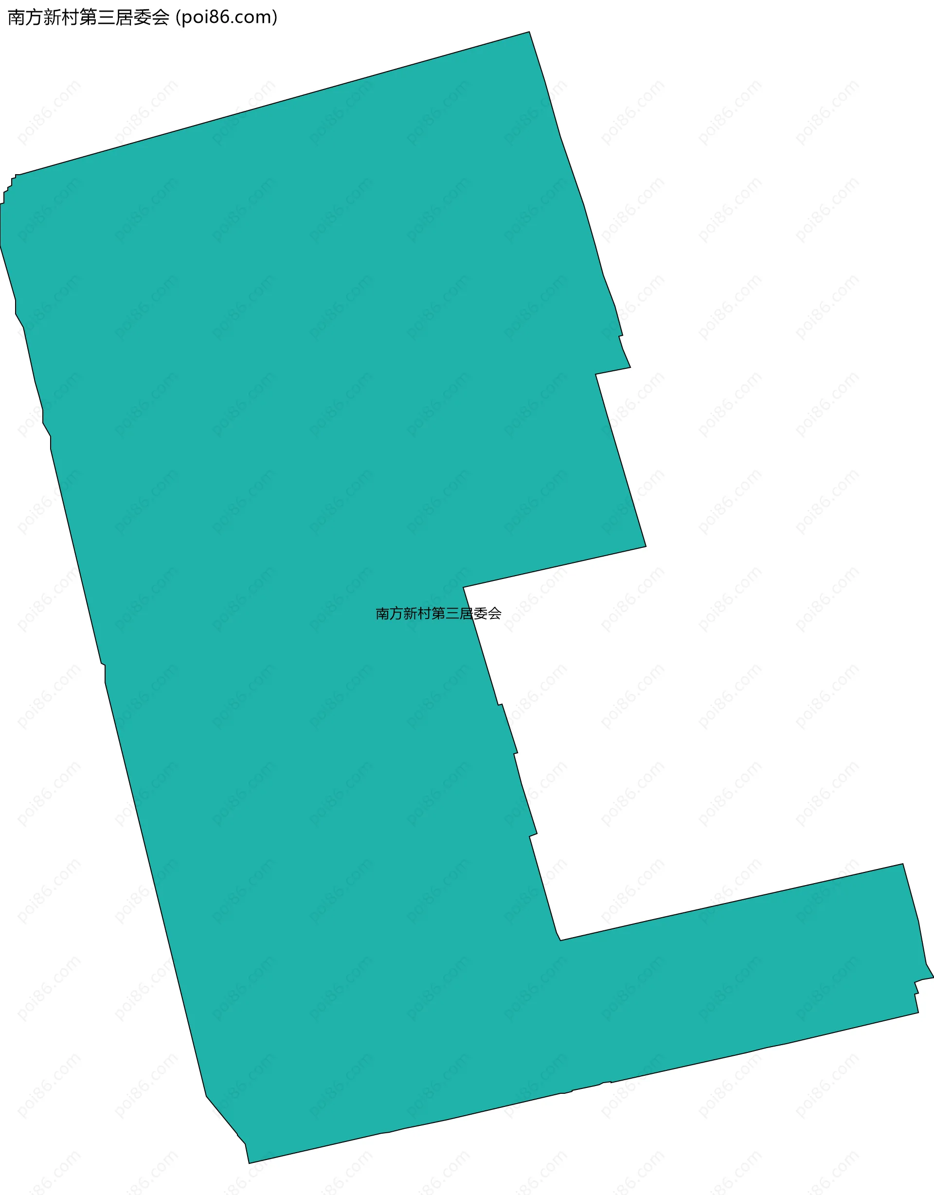 南方新村第三居委会边界地图