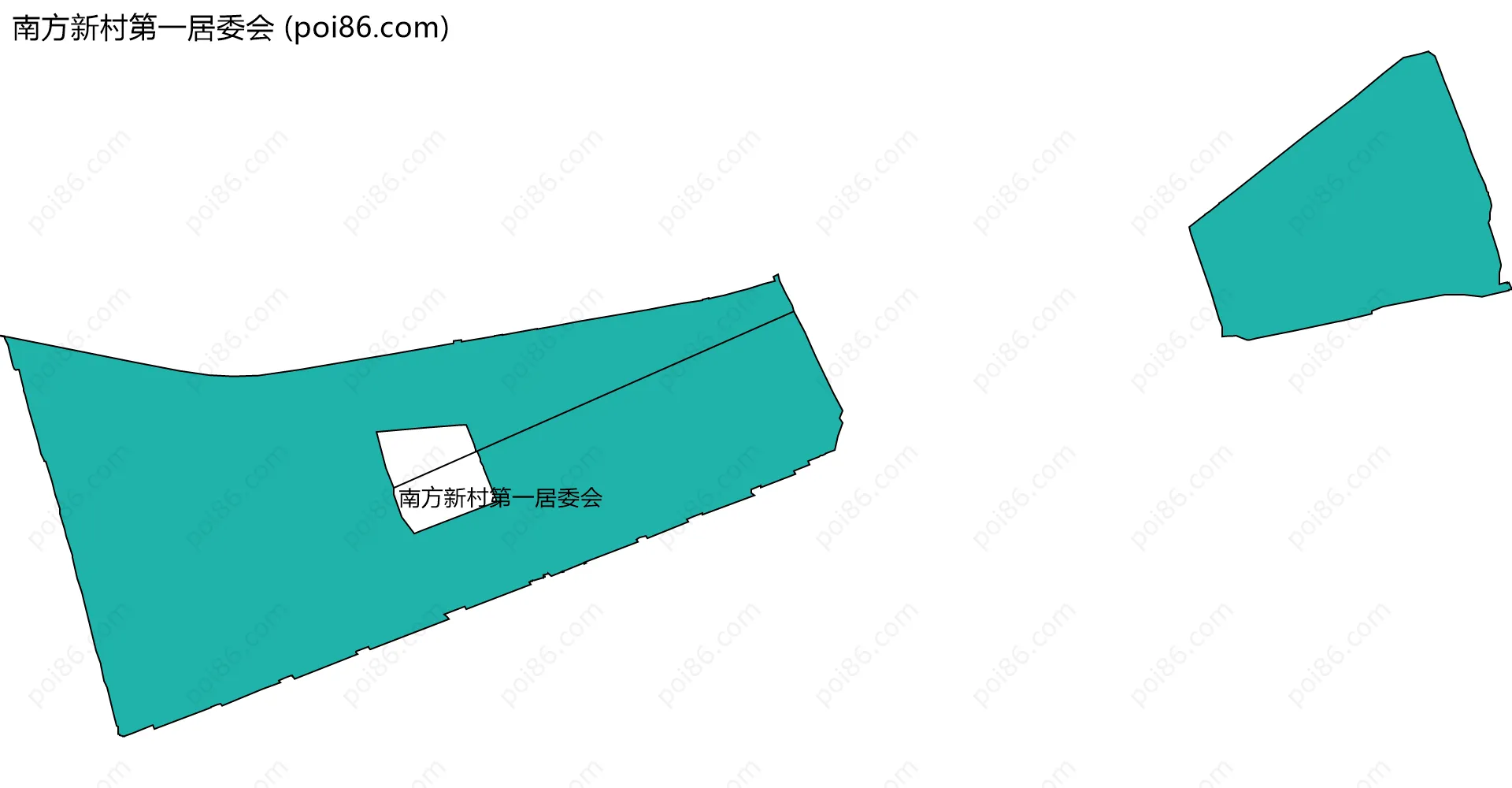 南方新村第一居委会边界地图