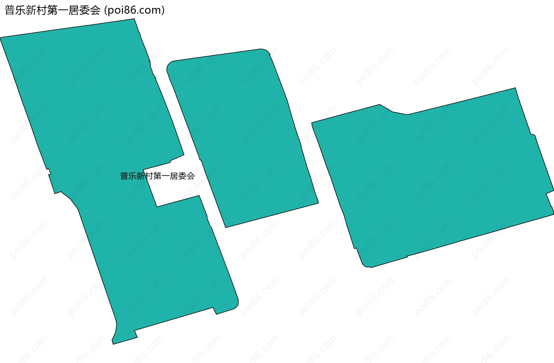 普乐新村第一居委会边界地图