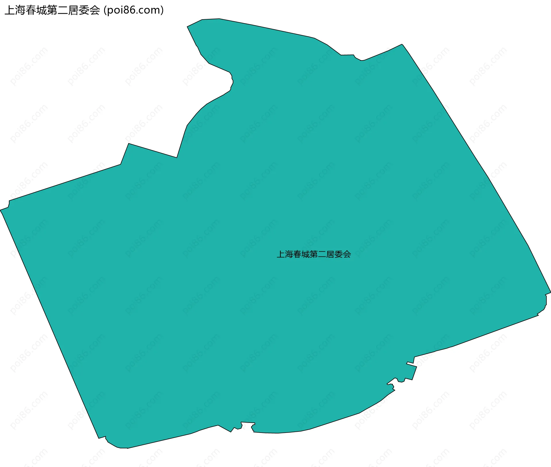 上海春城第二居委会边界地图