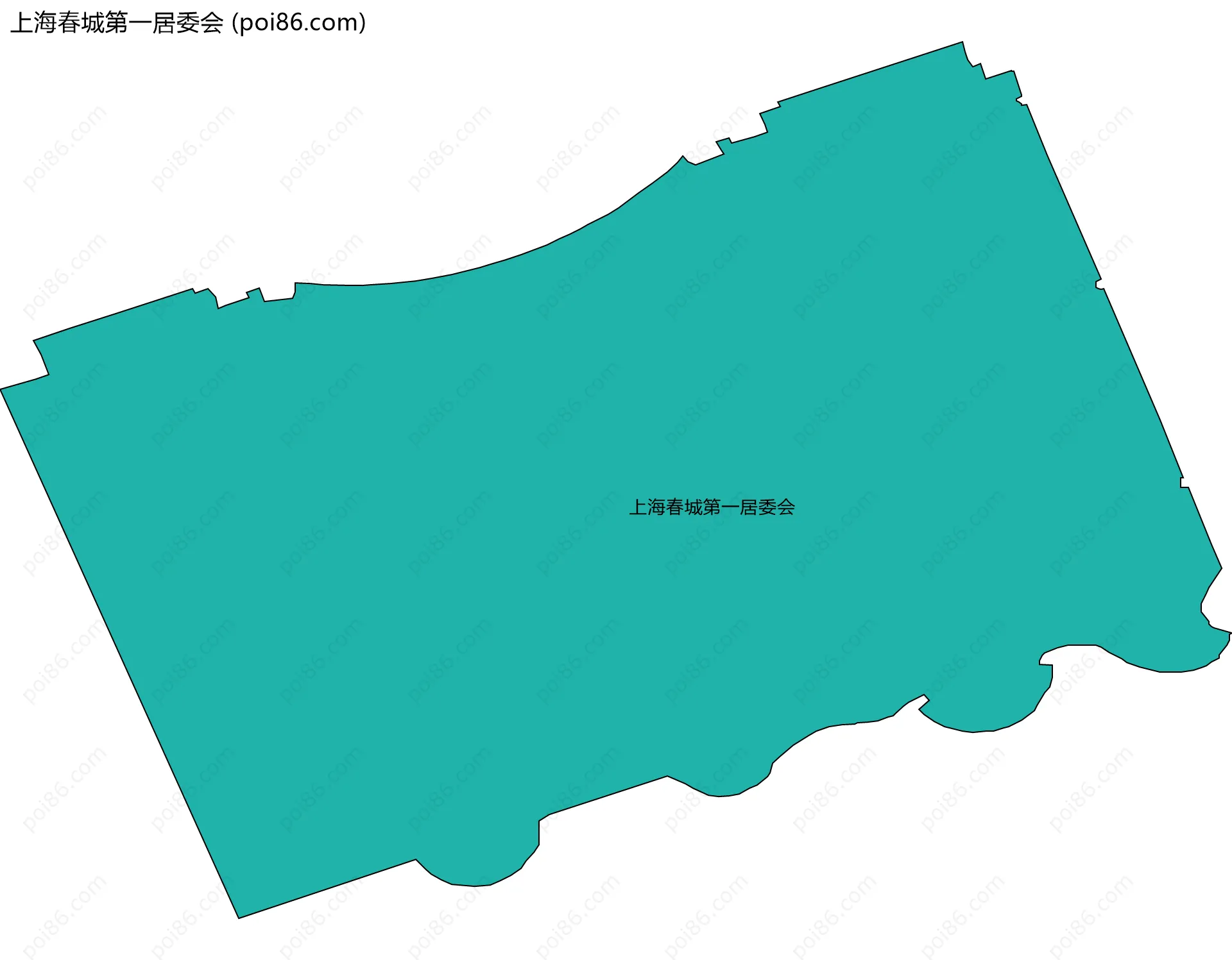 上海春城第一居委会边界地图