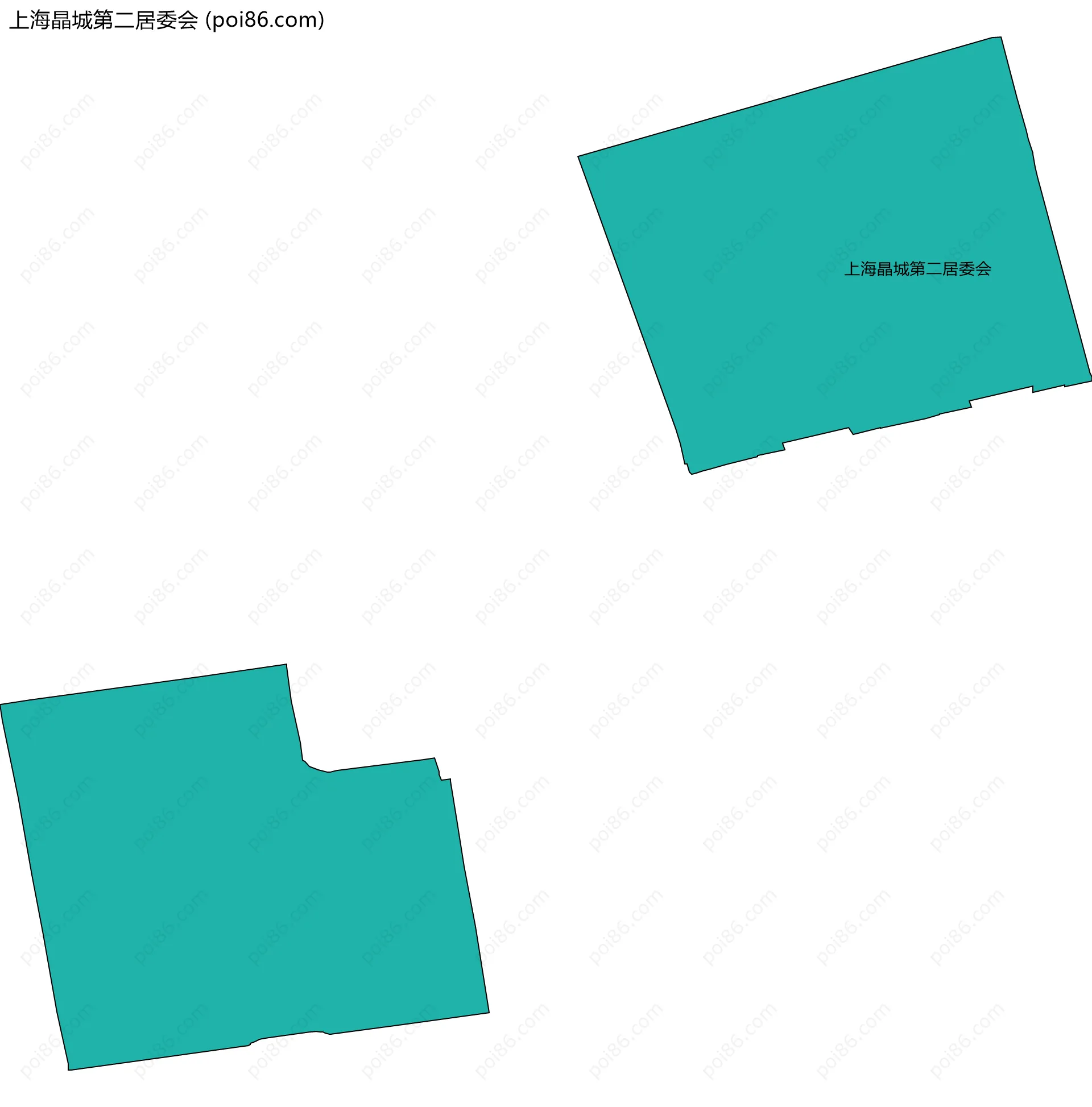 上海晶城第二居委会边界地图