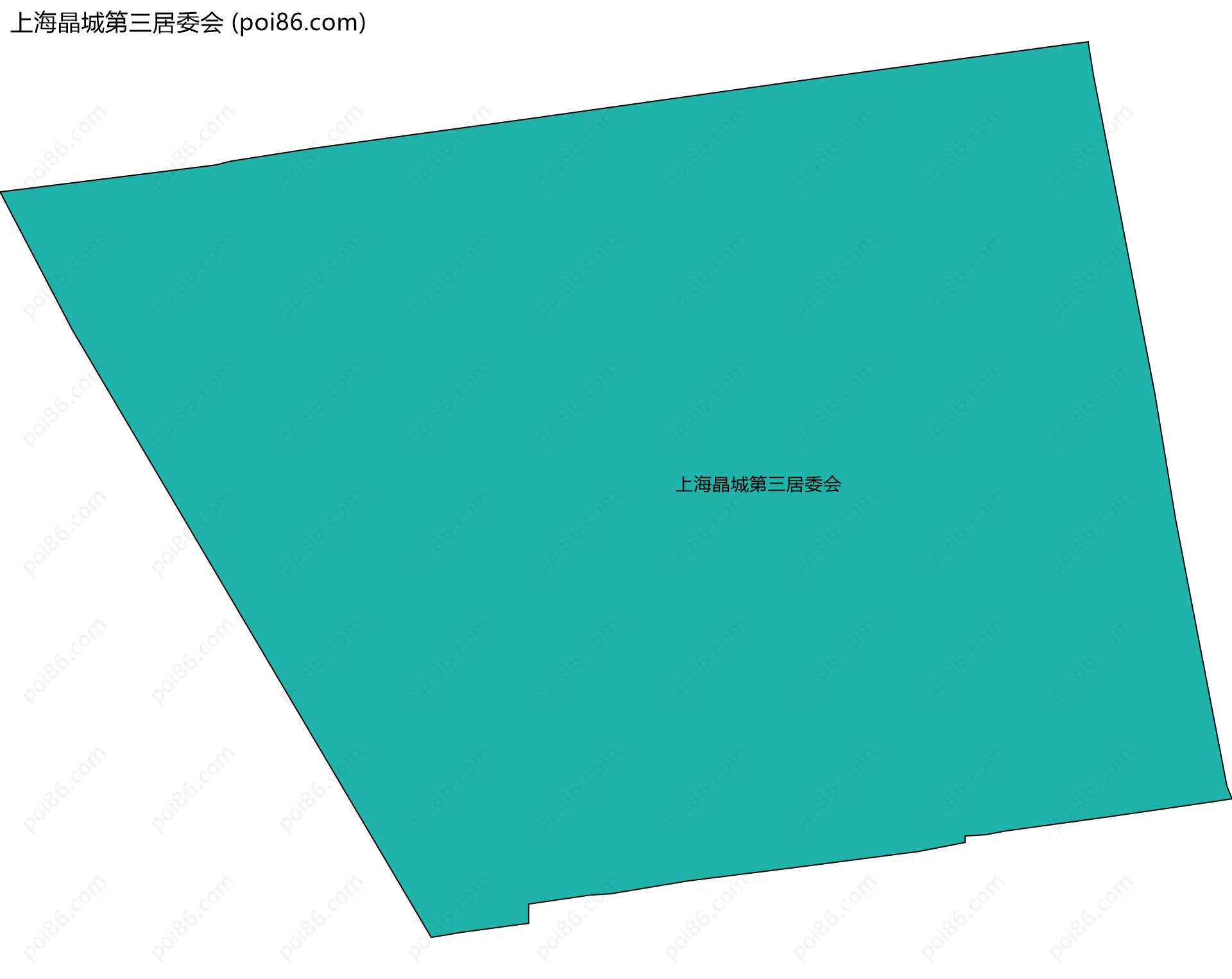 上海晶城第三居委会边界地图