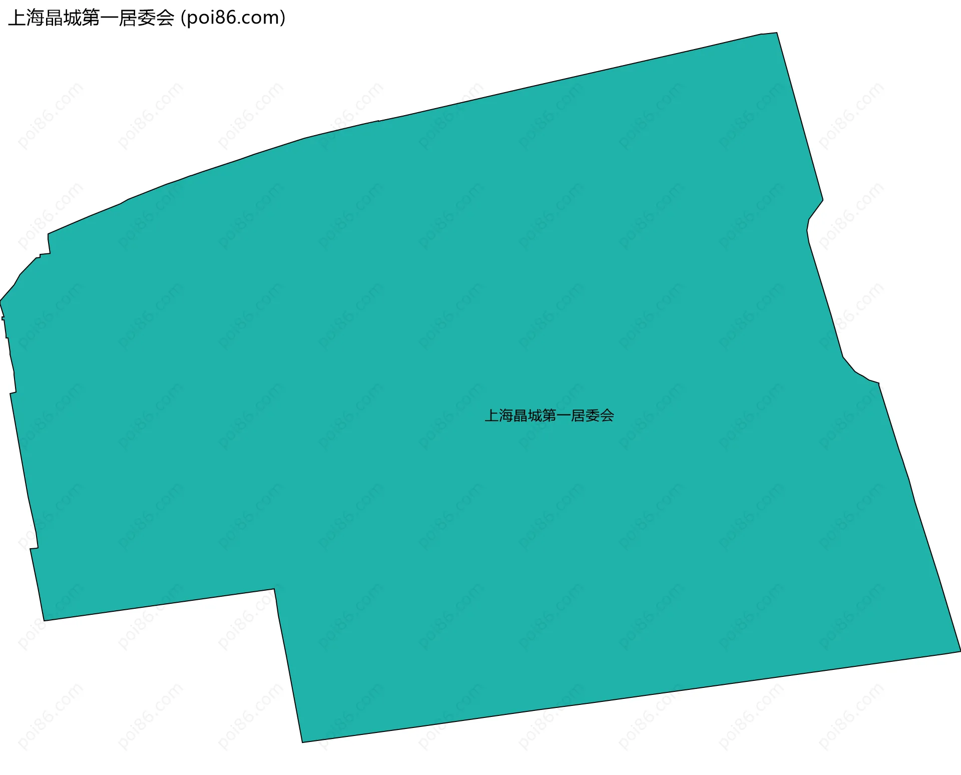 上海晶城第一居委会边界地图