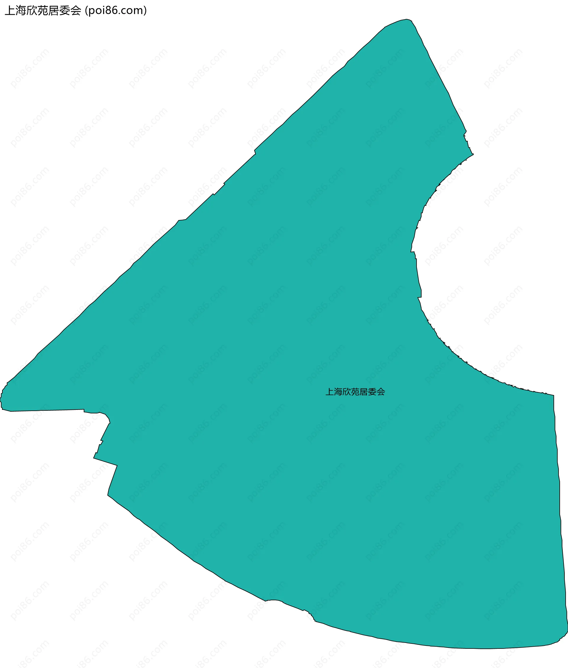 上海欣苑居委会边界地图