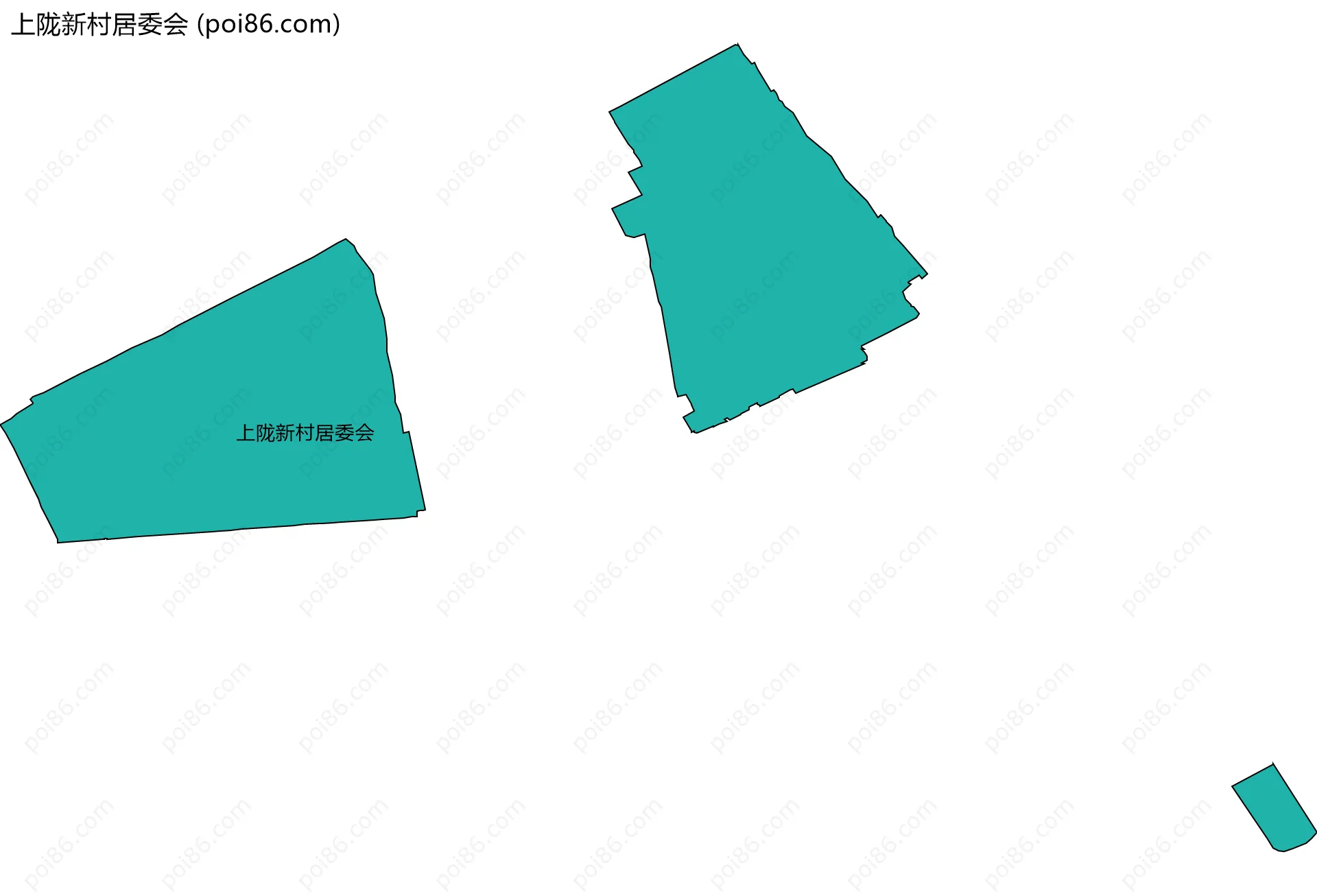 上陇新村居委会边界地图