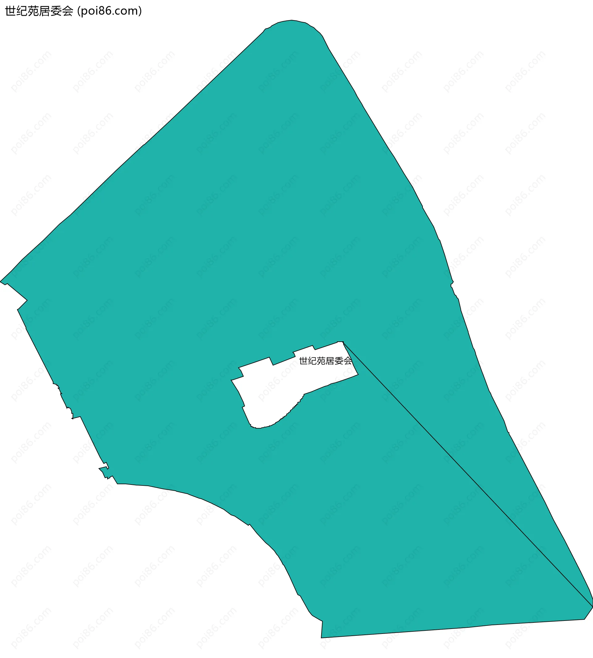 世纪苑居委会边界地图