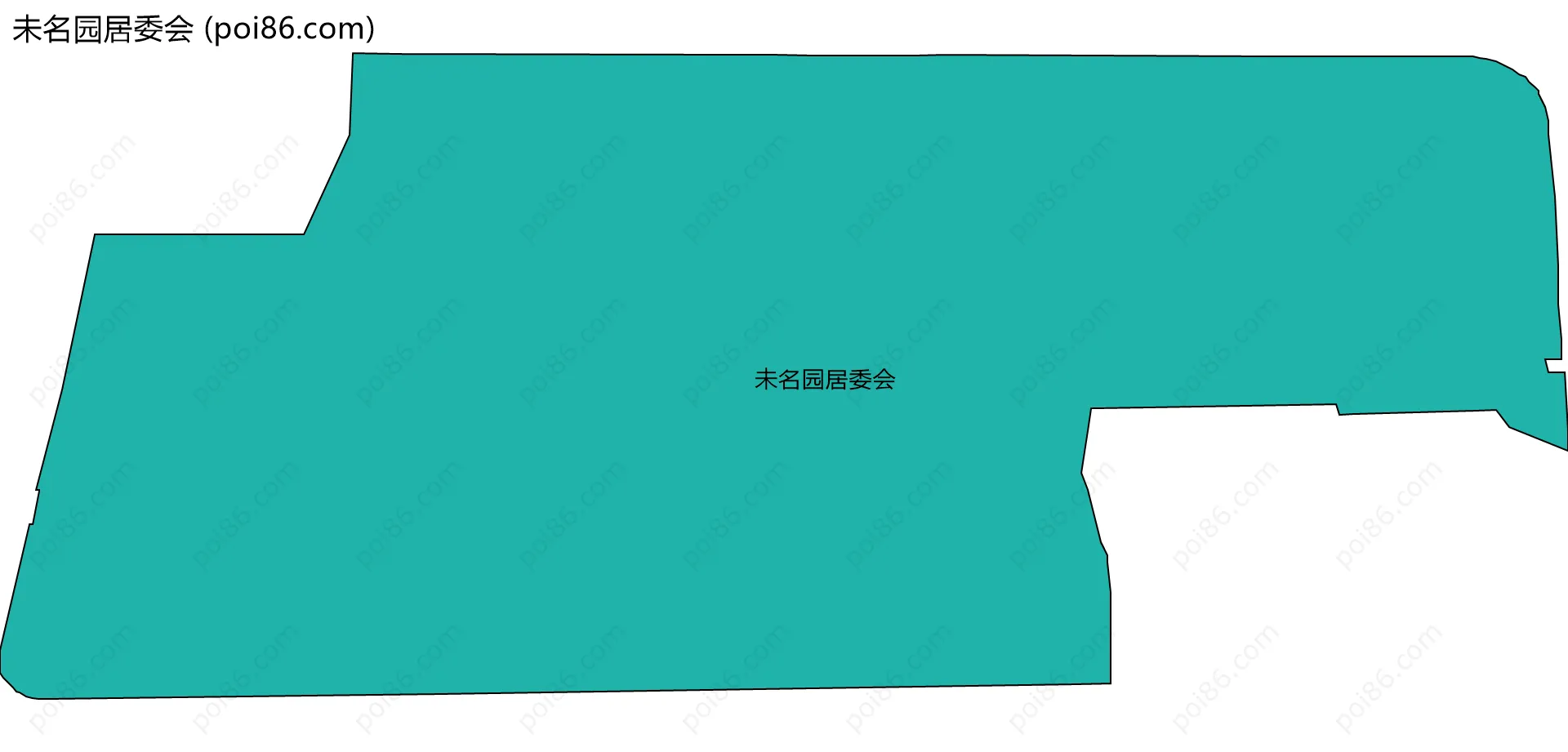 未名园居委会边界地图