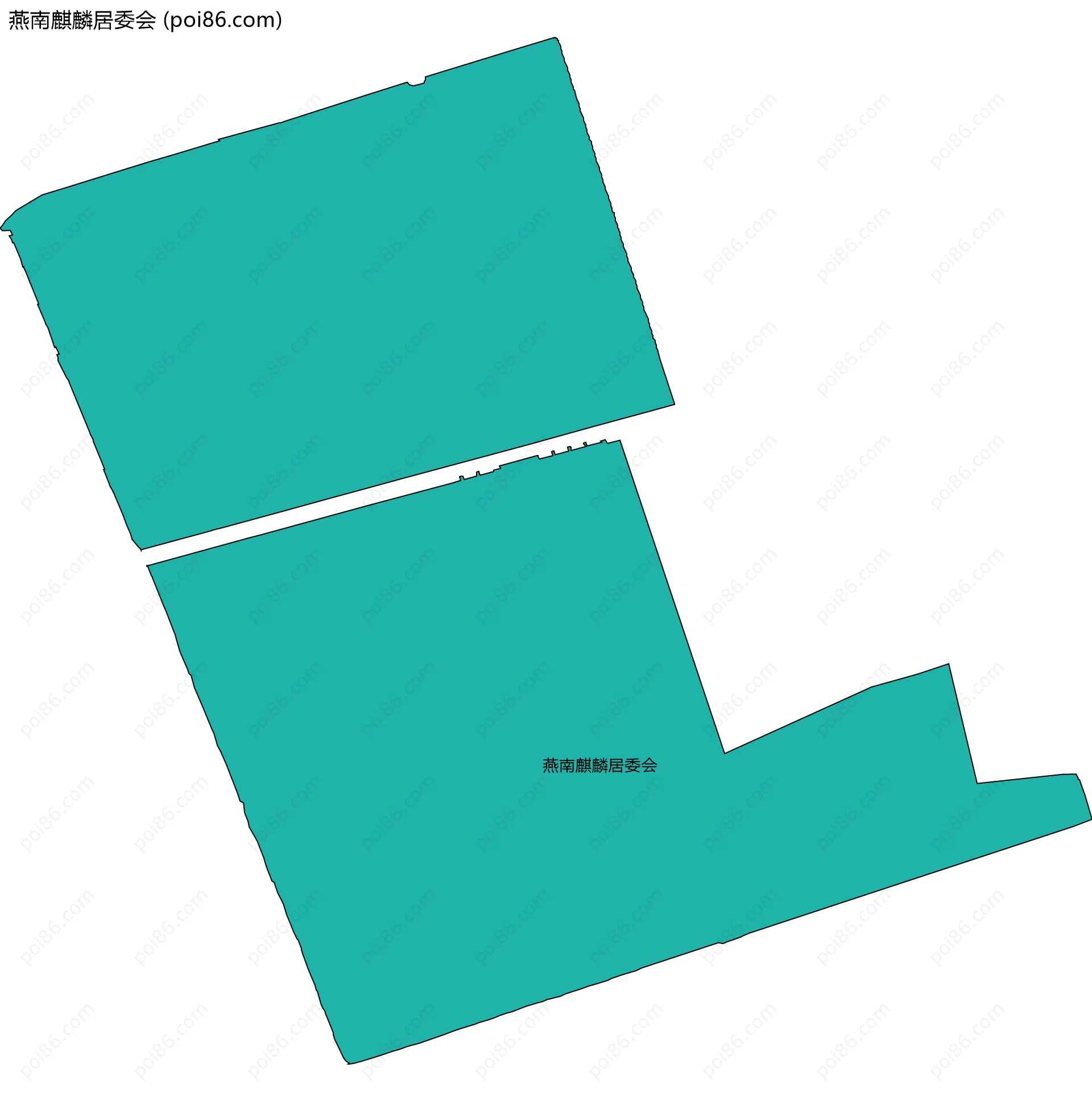 燕南麒麟居委会边界地图