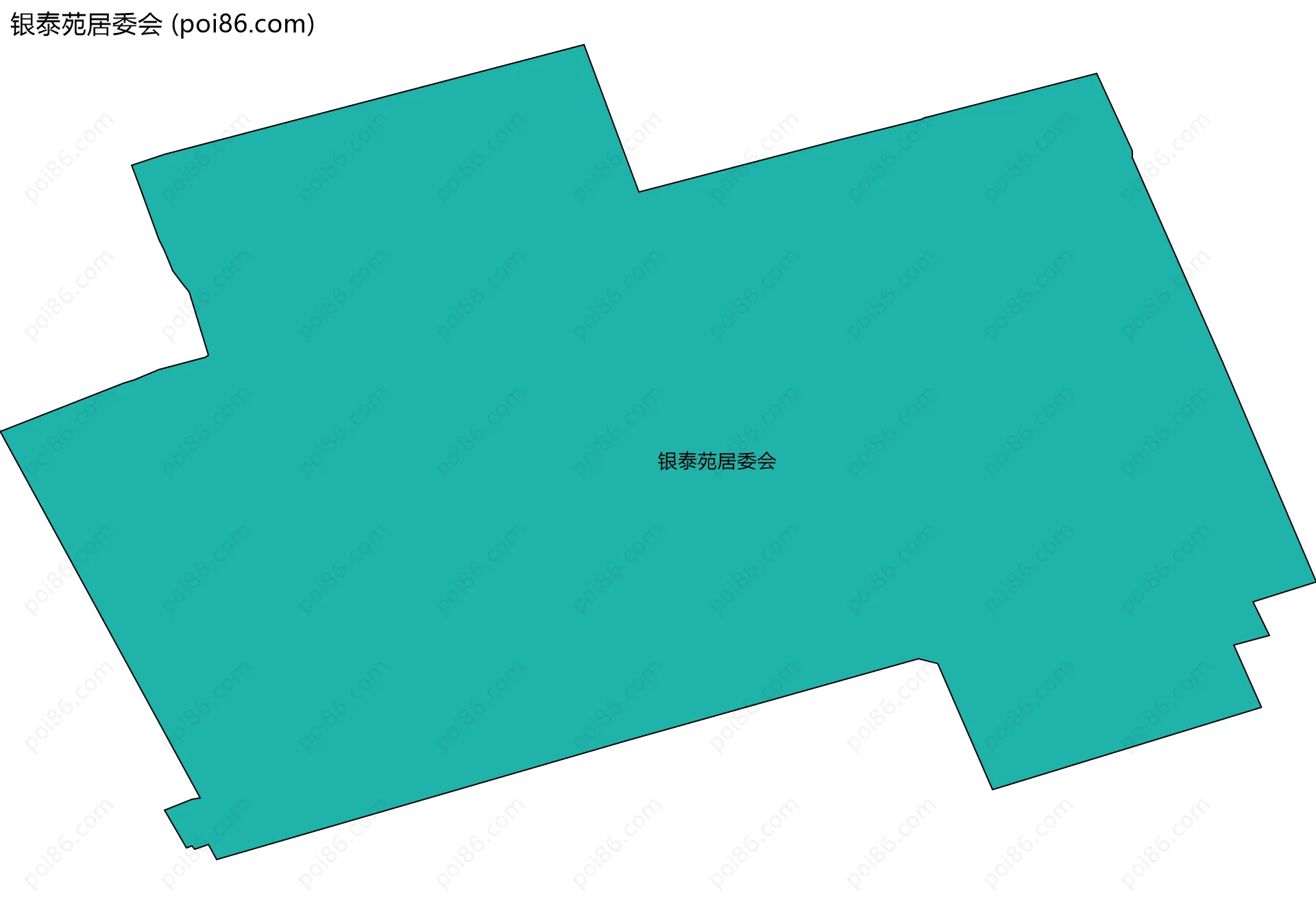 银泰苑居委会边界地图