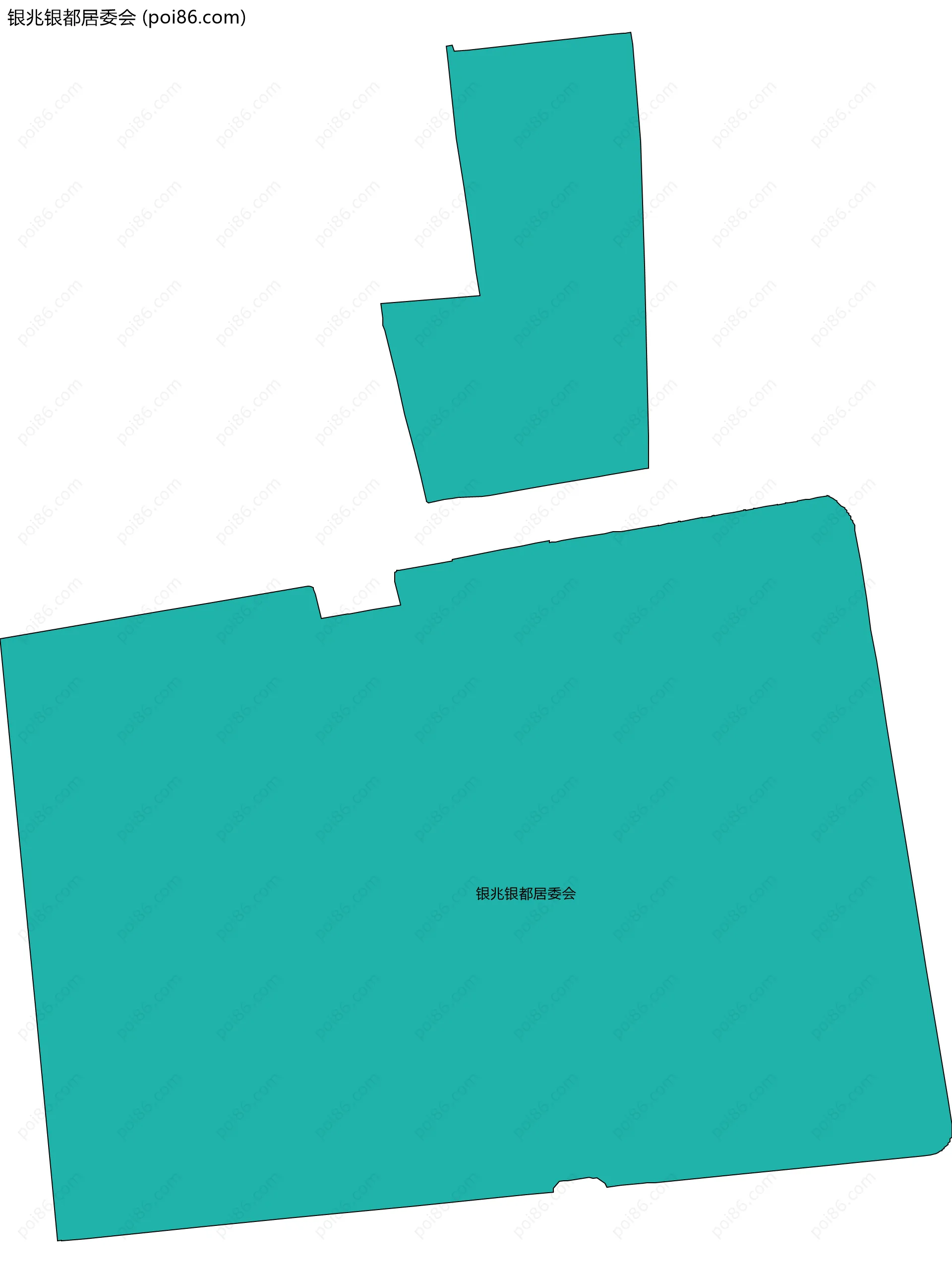 银兆银都居委会边界地图