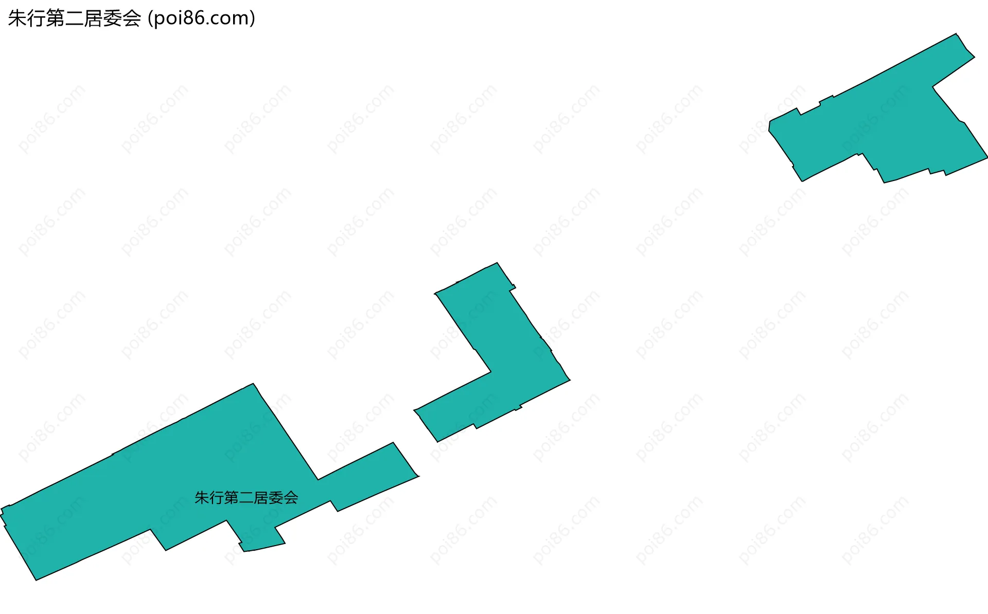 朱行第二居委会边界地图