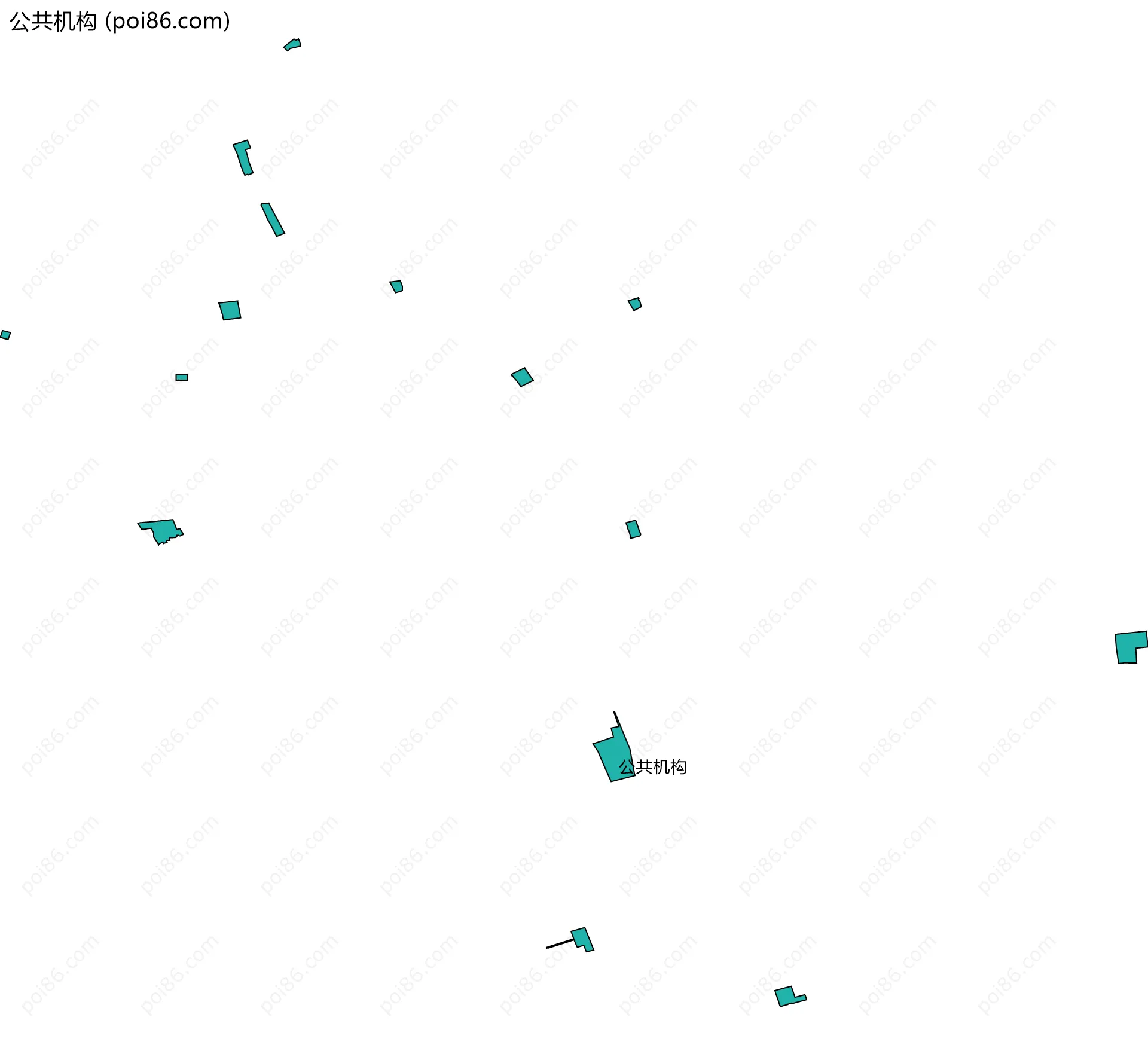 公共机构边界地图