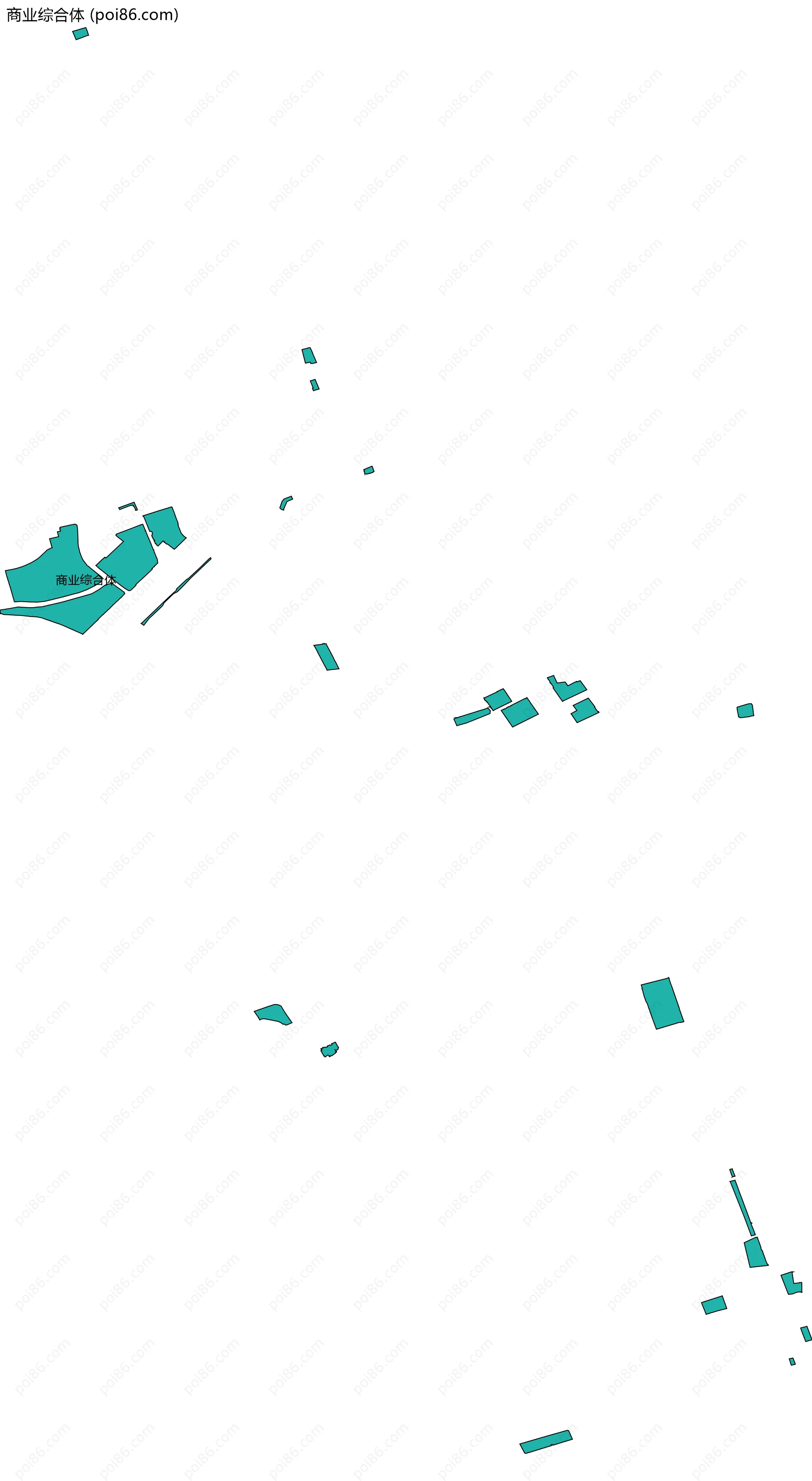 商业综合体边界地图