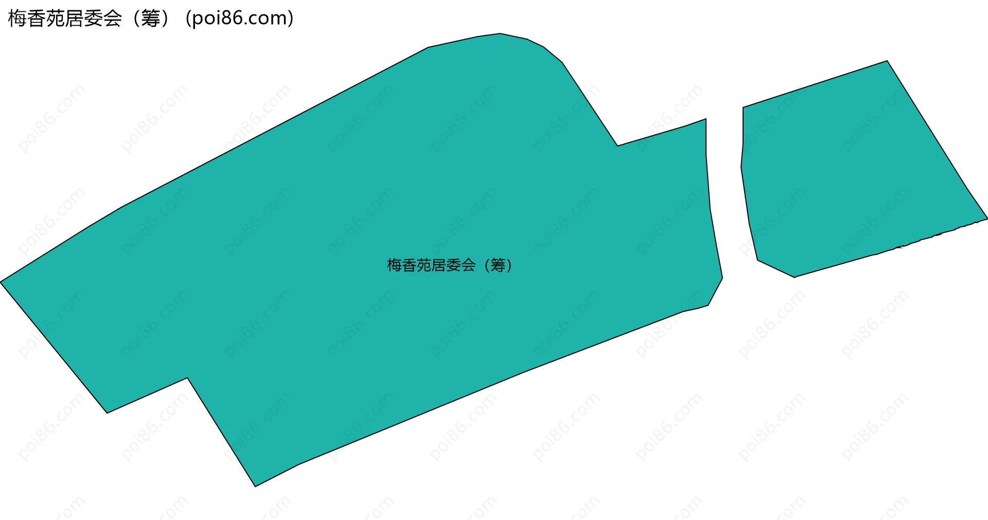 梅香苑居委会（筹）边界地图