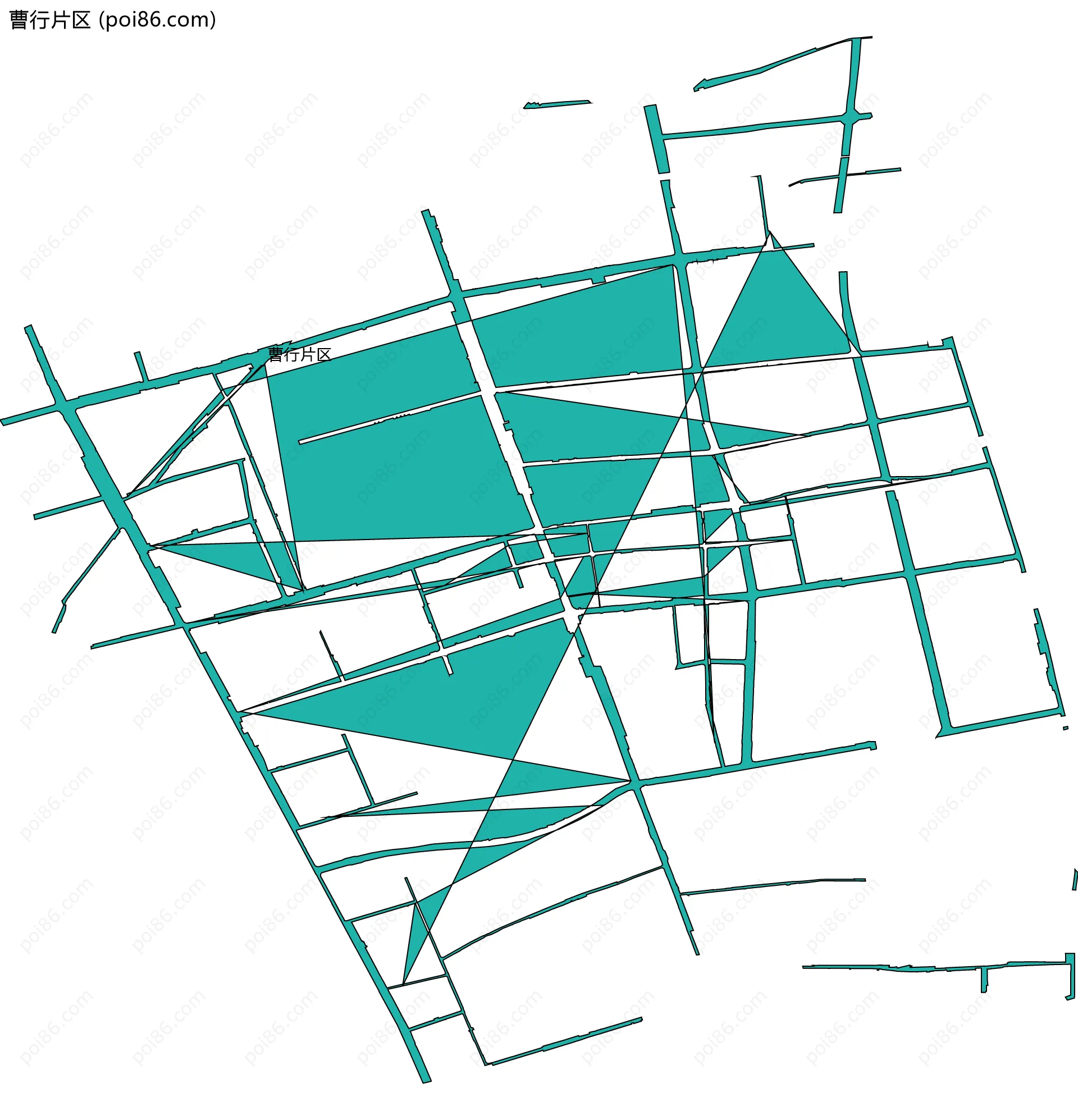 曹行片区边界地图